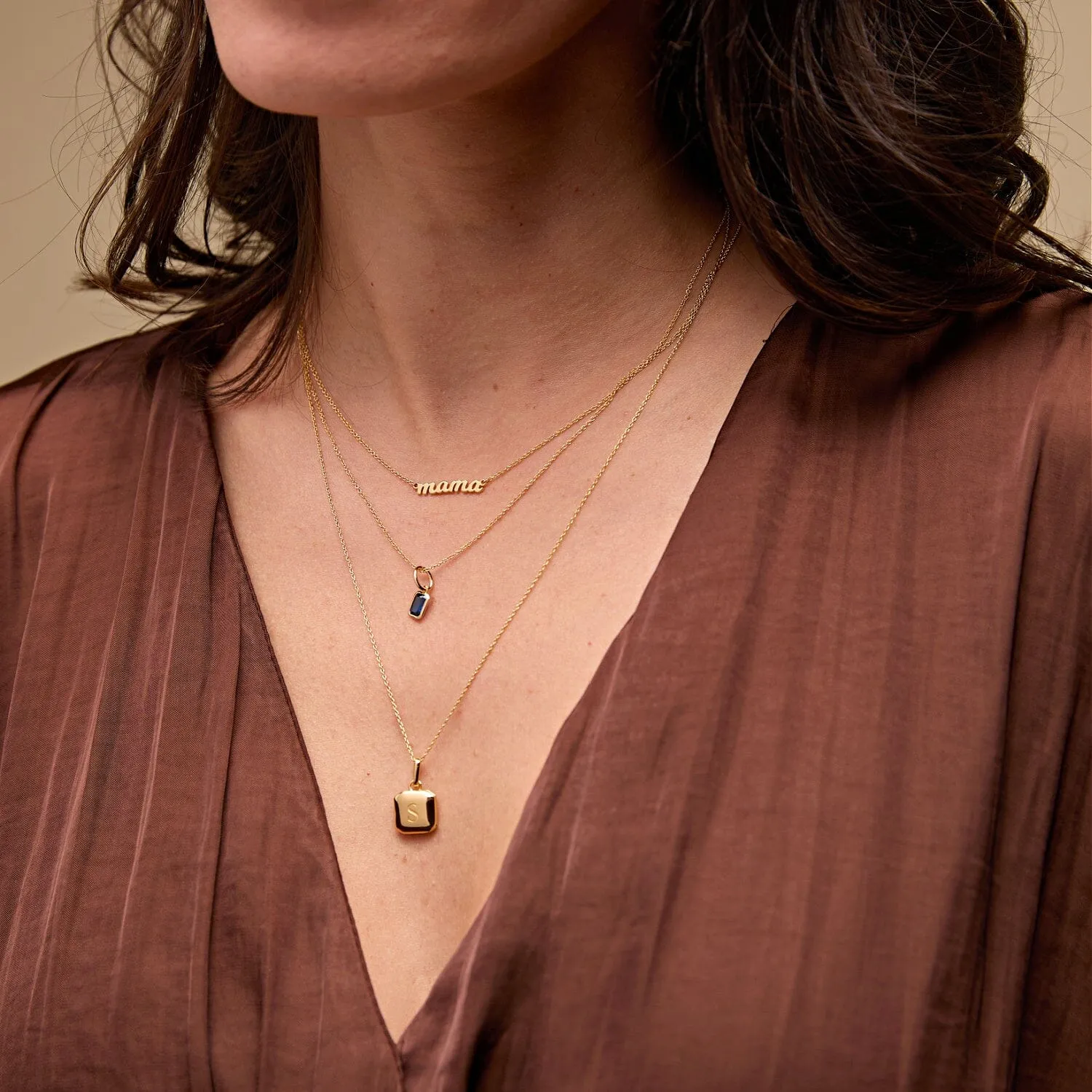 Script Mama Nameplate Necklace sold by Tiny Tags product image thumbnail 2