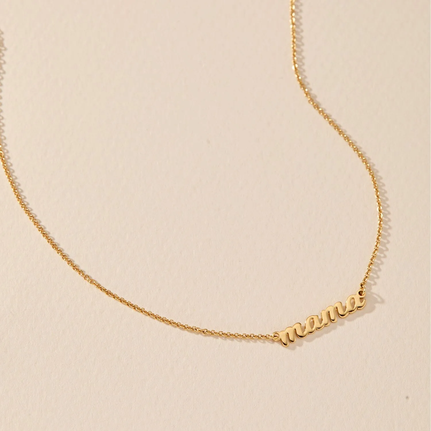 Script Mama Nameplate Necklace sold by Tiny Tags product image thumbnail 4