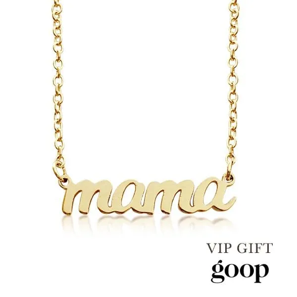 Script Mama Nameplate Necklace sold by Tiny Tags