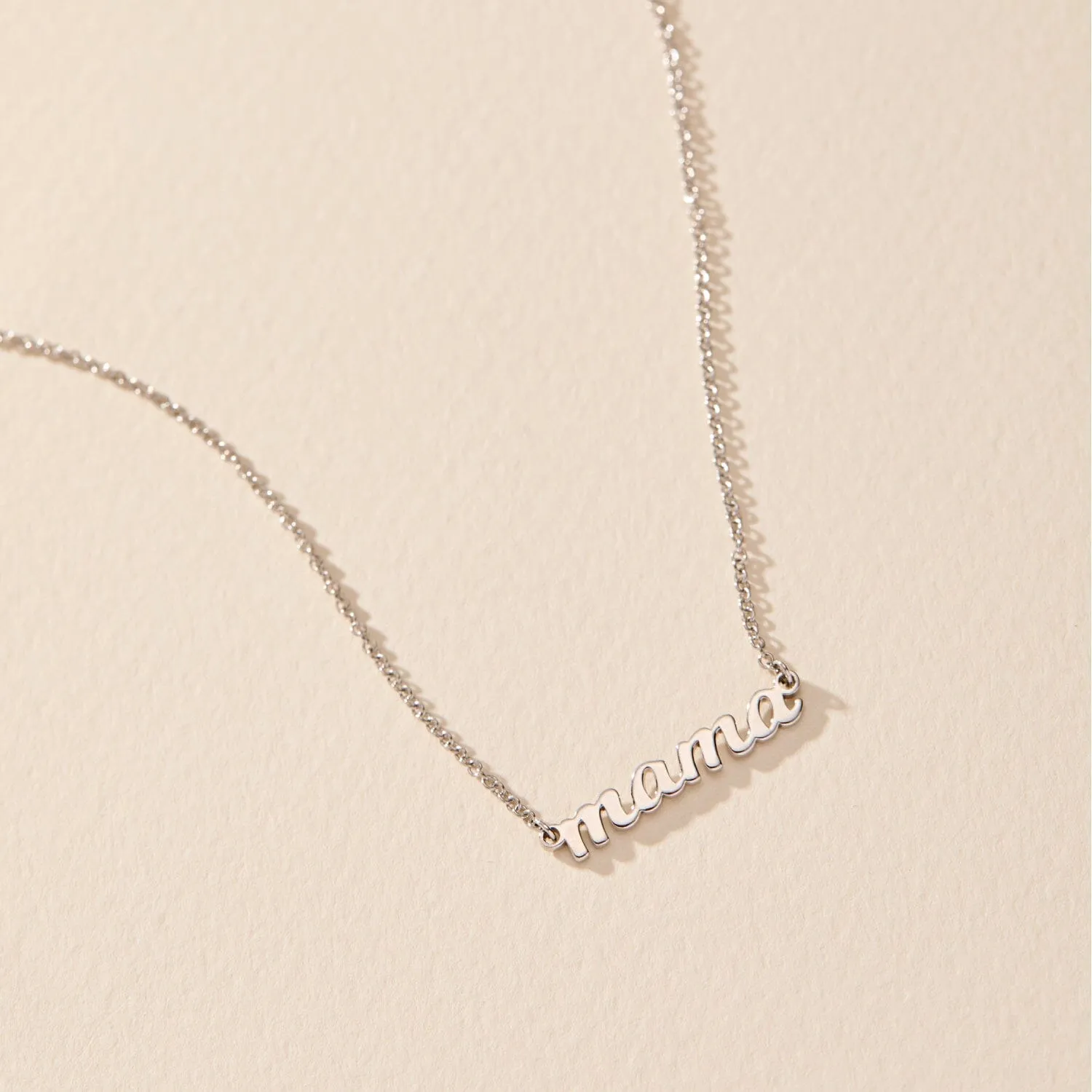 Script Mama Nameplate Necklace sold by Tiny Tags product image thumbnail 5