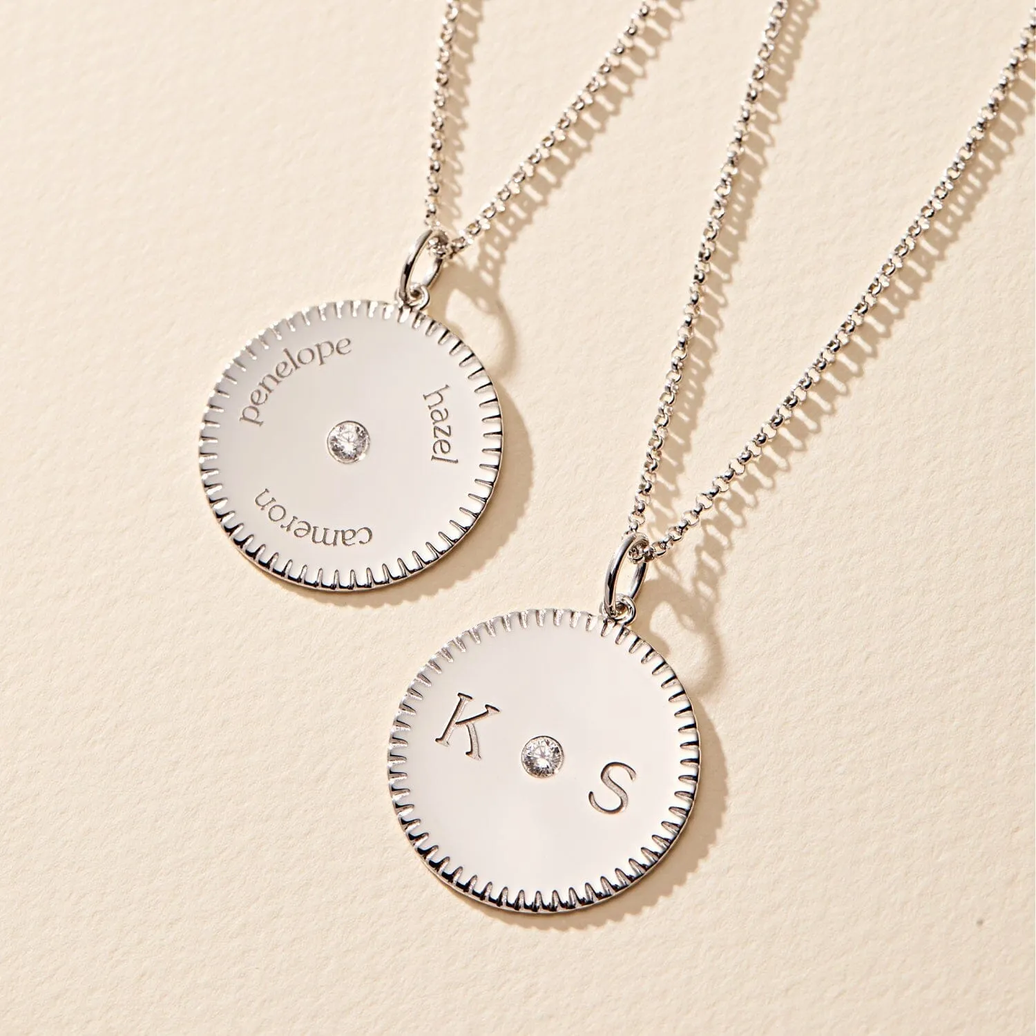 Notched Pendant Necklace sold by Tiny Tags product image thumbnail 2