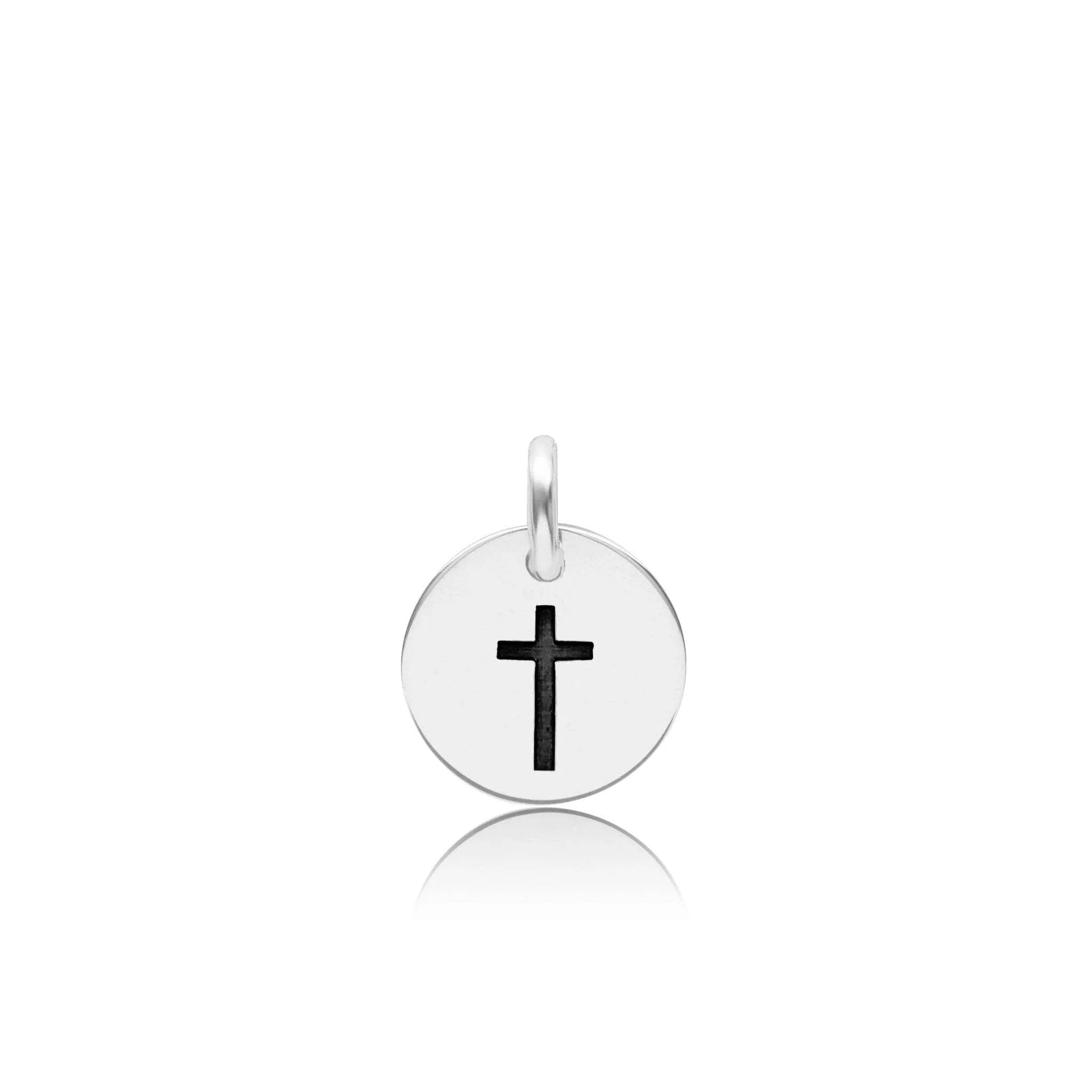Engravable Cross Circle Tag sold by Tiny Tags product image thumbnail 2