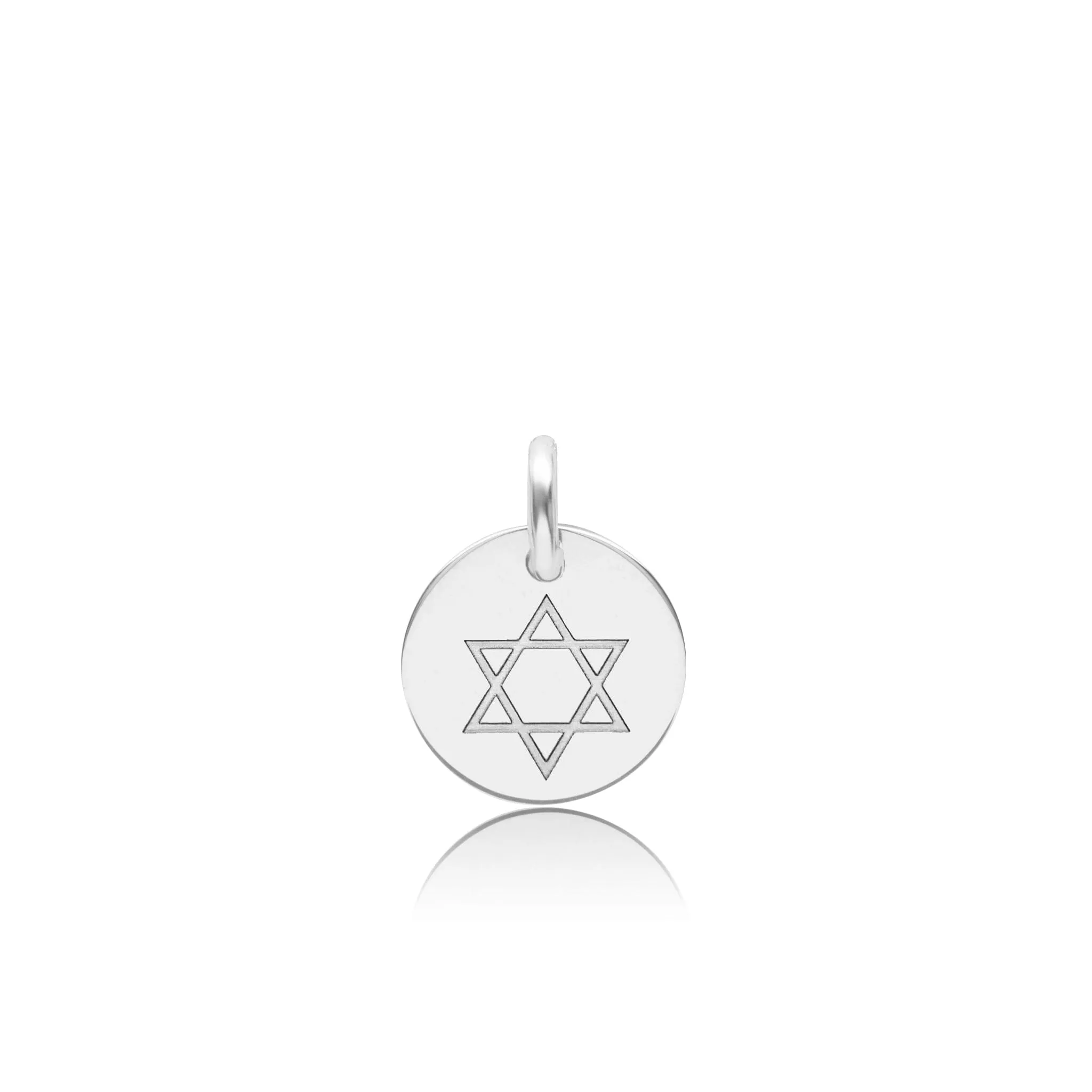 Engravable Star of David Circle Tag sold by Tiny Tags product image thumbnail 4