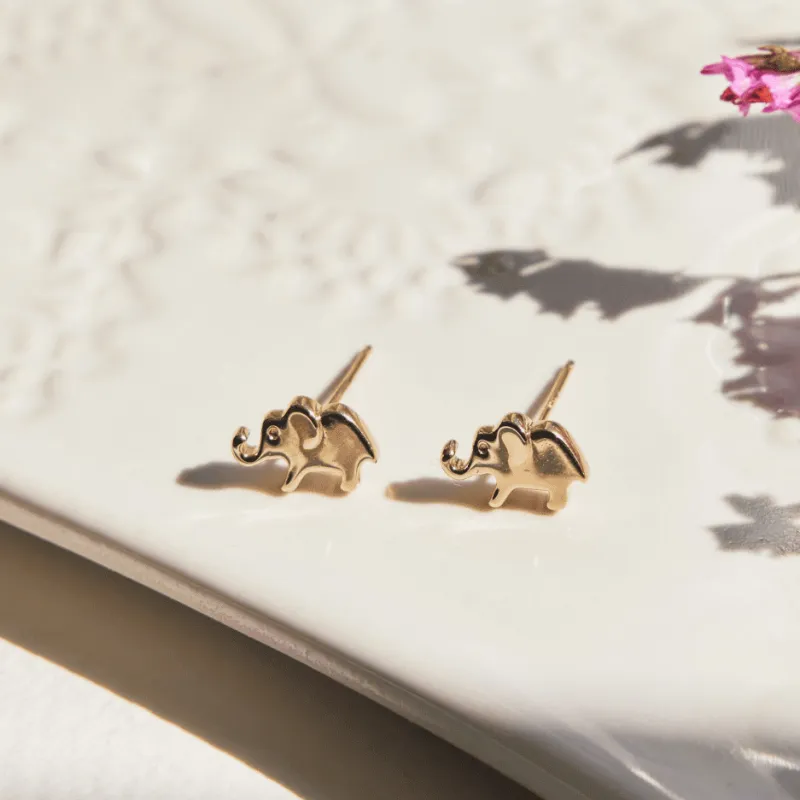 Elephant Stud Earrings sold by Tiny Tags