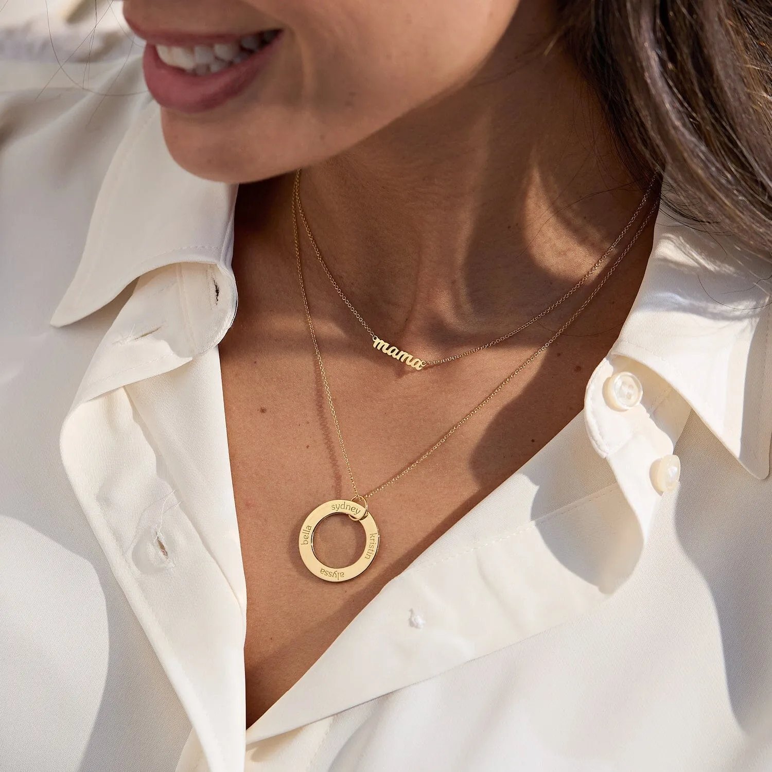 Circle Pendant Necklace sold by Tiny Tags product image thumbnail 2