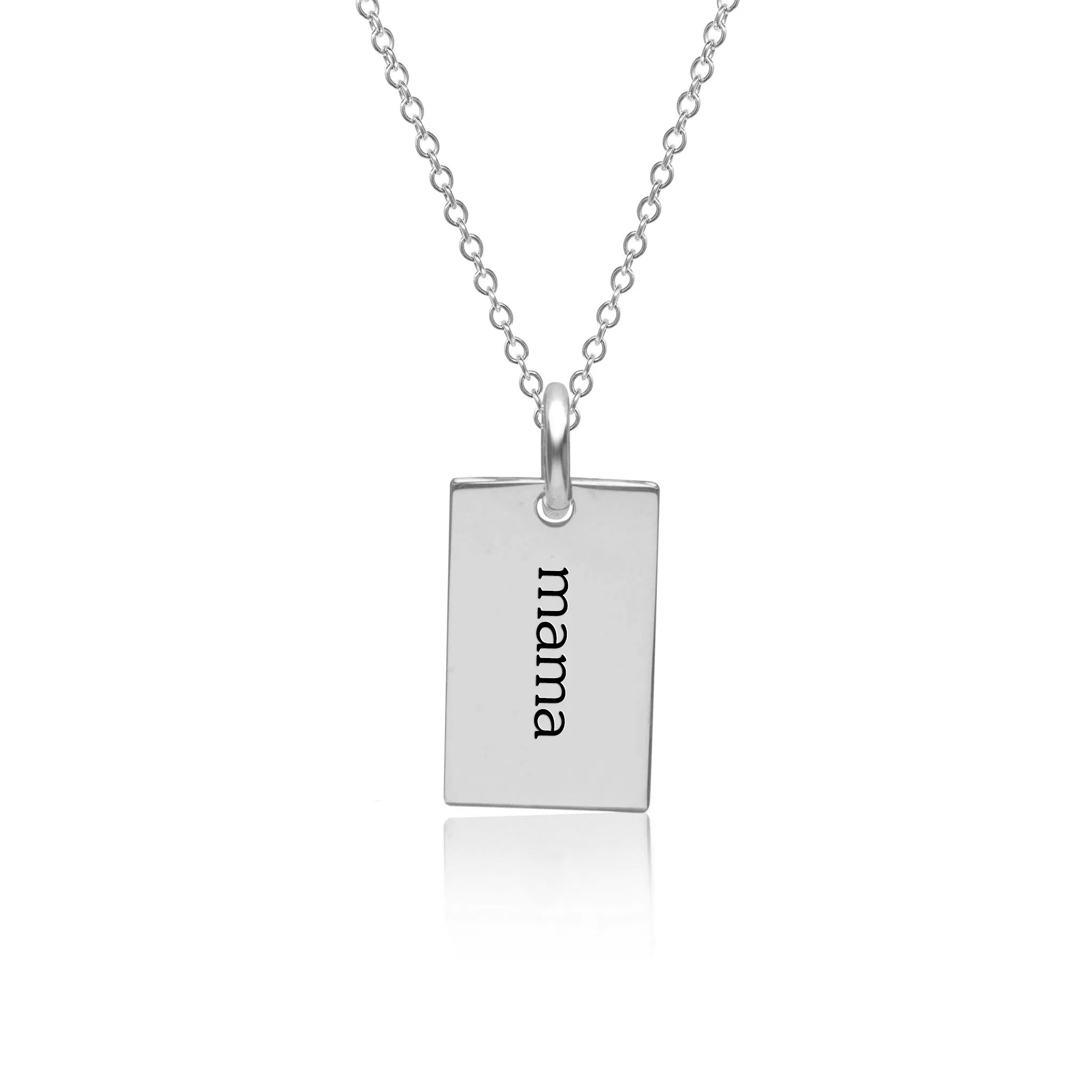 Mama Mini Dog Tag Necklace sold by Tiny Tags product image thumbnail 4