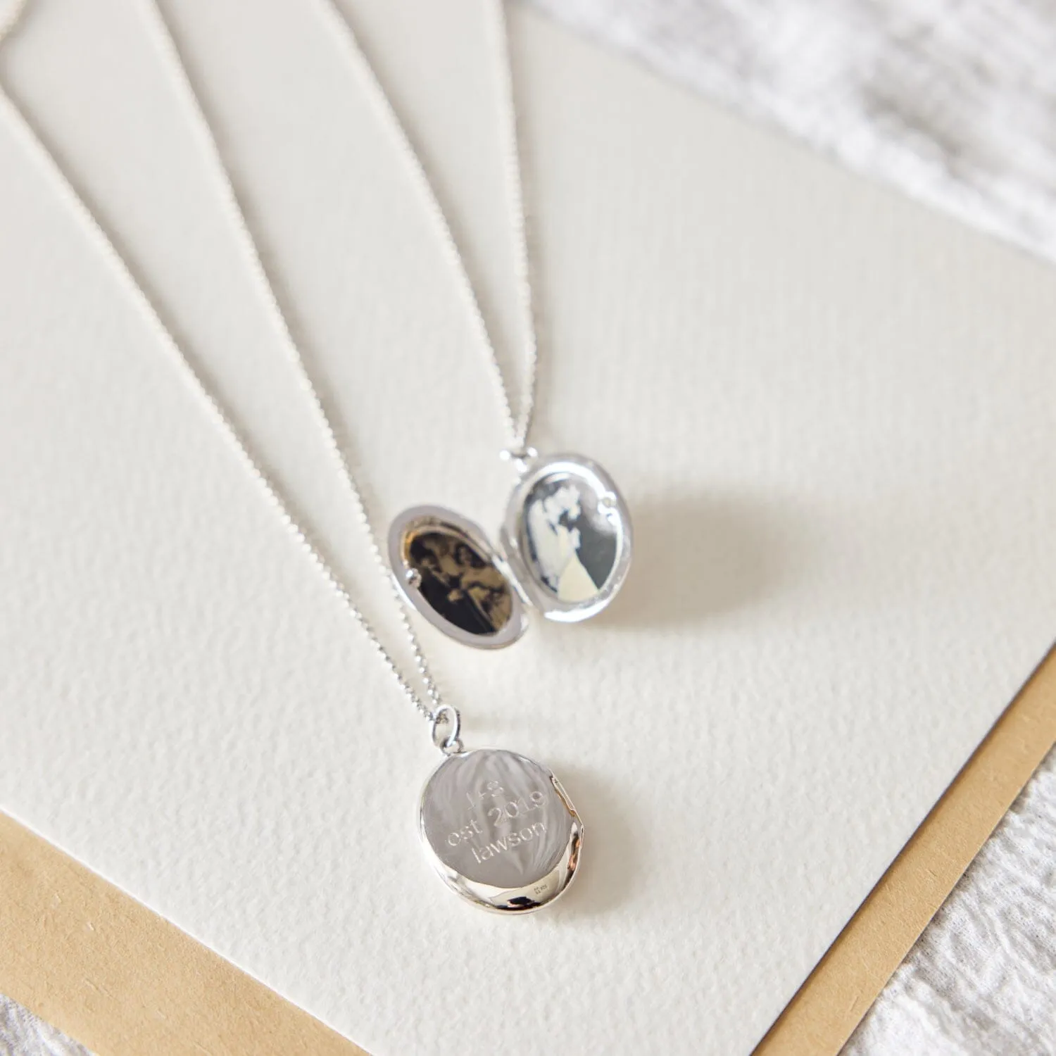 Oval Locket Necklace sold by Tiny Tags product image thumbnail 4