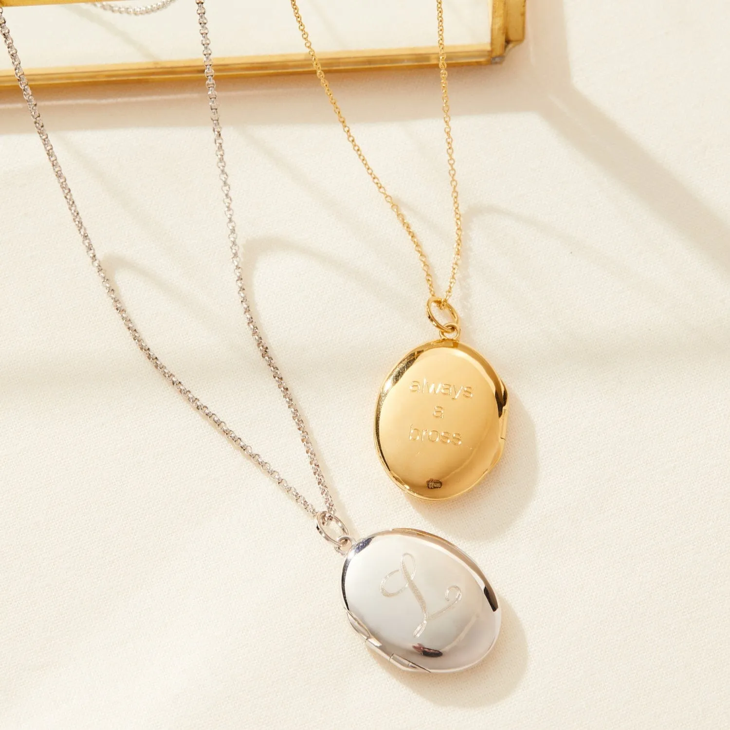 Oval Locket Necklace sold by Tiny Tags