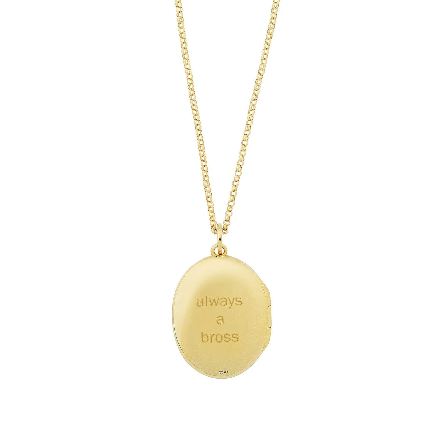 Oval Locket Necklace sold by Tiny Tags product image thumbnail 3