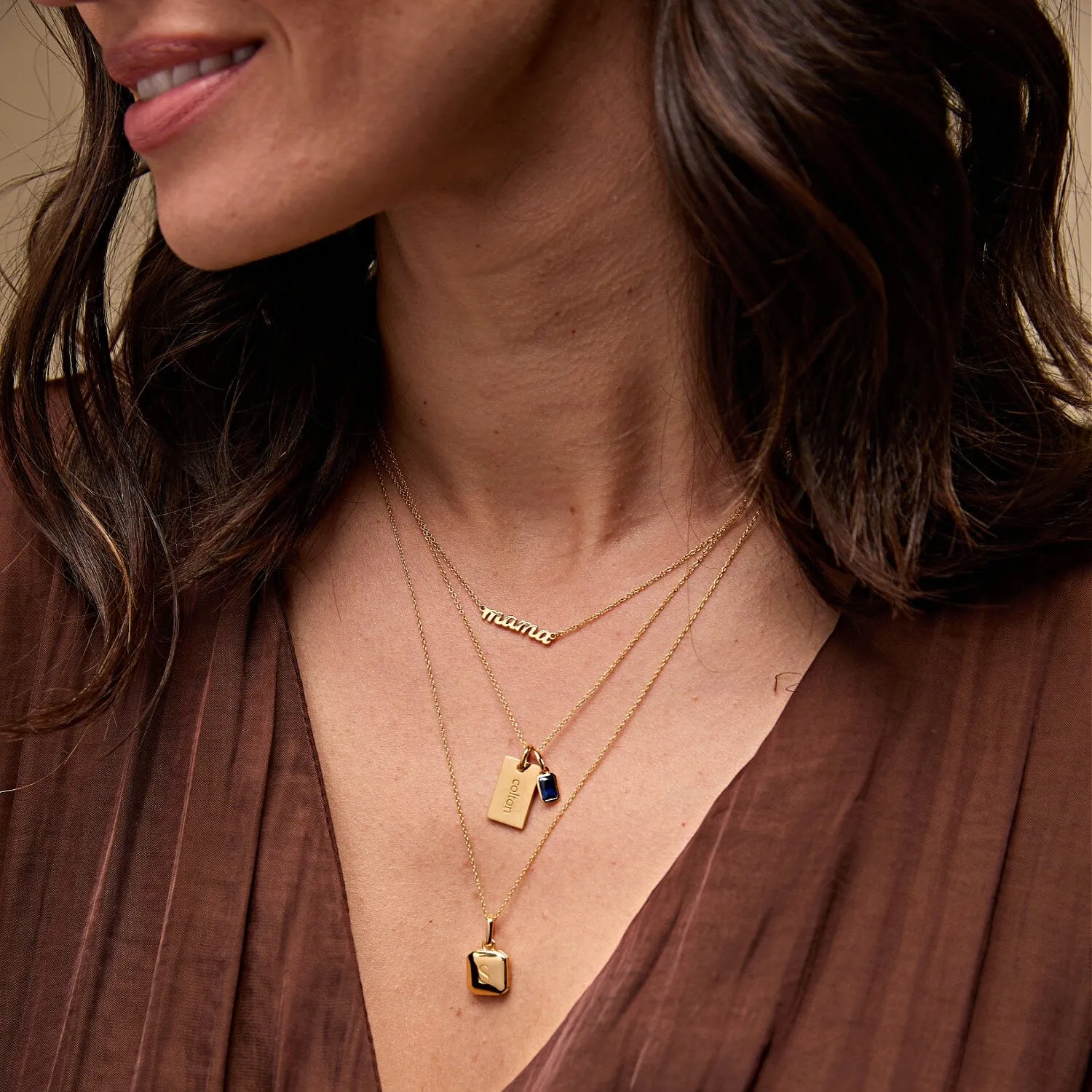 Baguette Birthstone Charm sold by Tiny Tags product image thumbnail 2