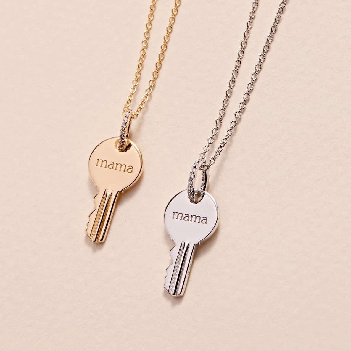 Round 'Mama' Key Charm sold by Tiny Tags product image thumbnail 2