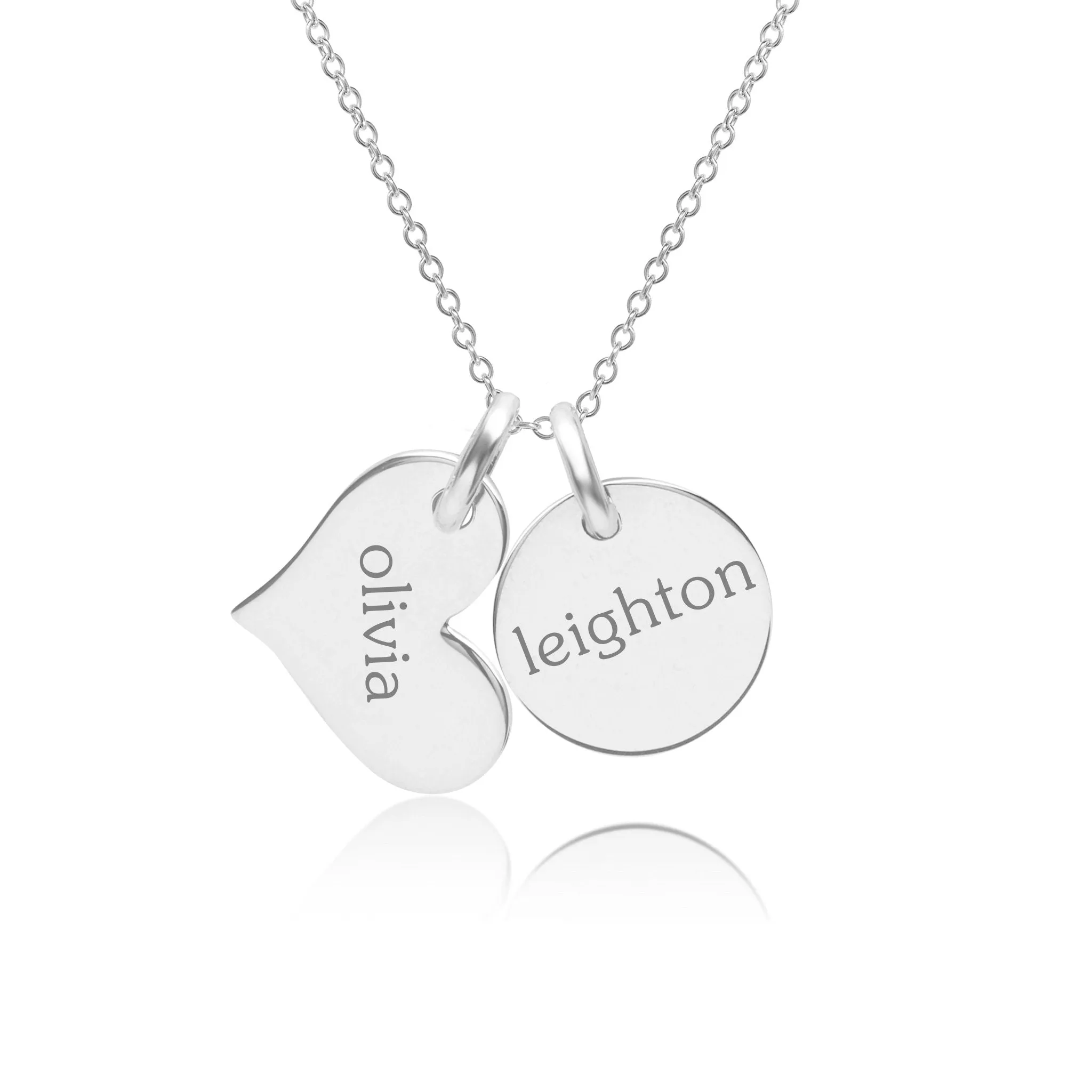 14k Gold Circle & Heart Necklace sold by Tiny Tags product image thumbnail 4