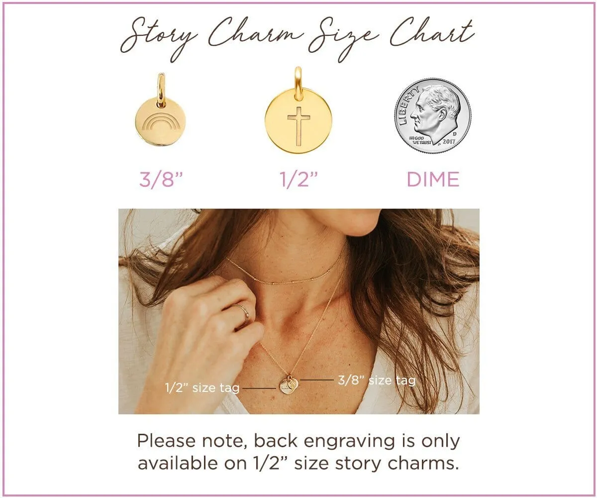 Angel Wings Circle Tag sold by Tiny Tags product image thumbnail 3