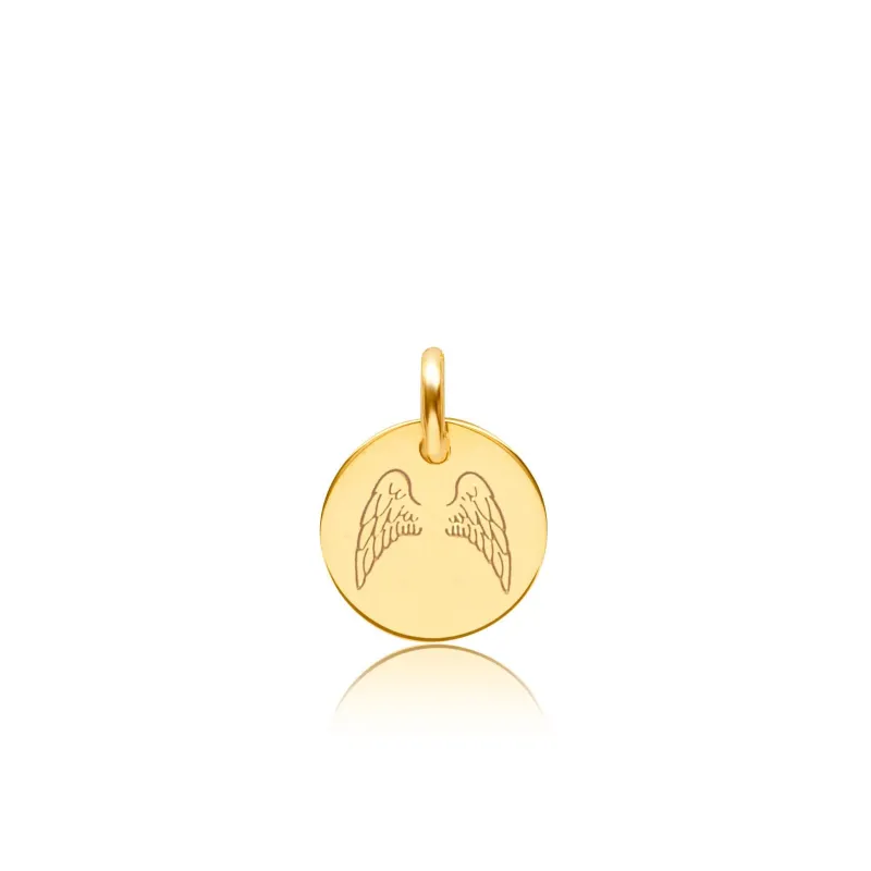 Angel Wings Circle Tag made by Crockett & Jones