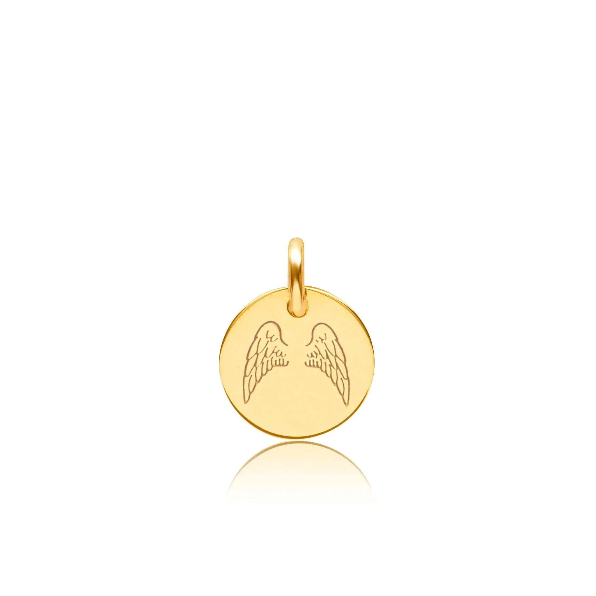 Angel Wings Circle Tag sold by Tiny Tags