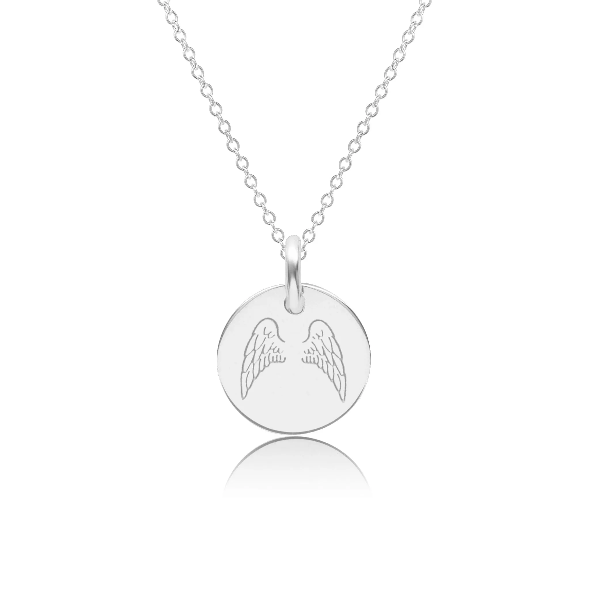 Angel Wings Circle Necklace sold by Tiny Tags product image thumbnail 4