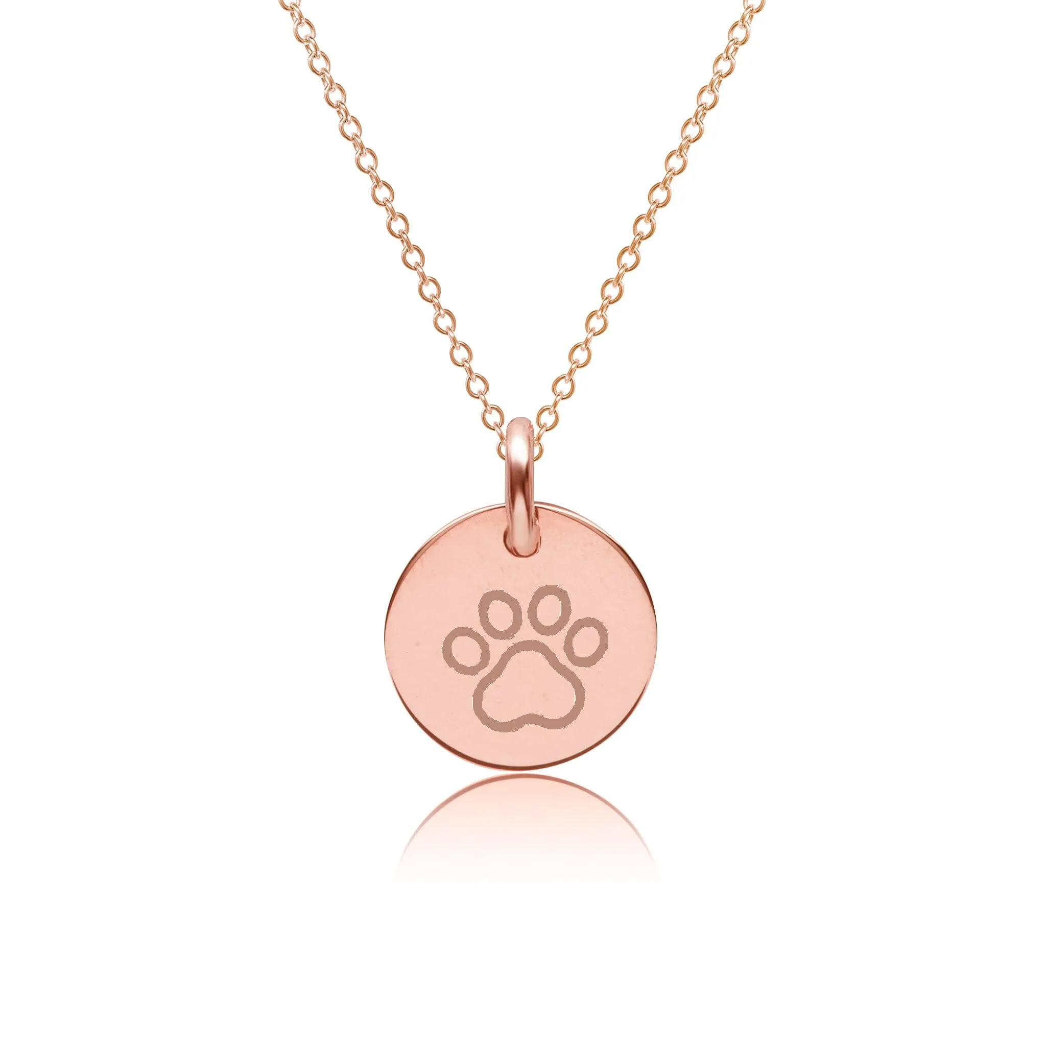 Mini Paw Print Charm Necklace sold by Tiny Tags product image thumbnail 4