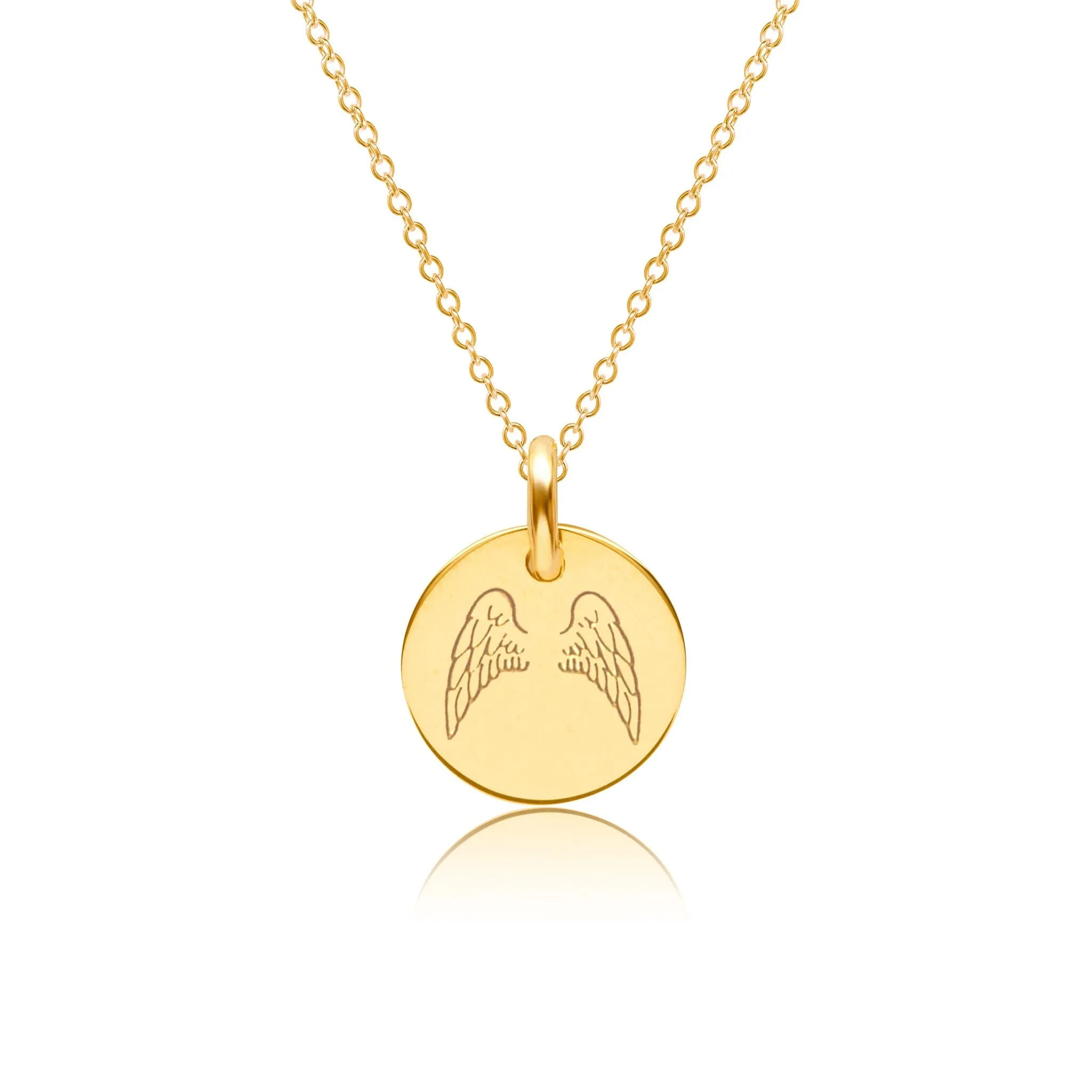 Mini Angel Wings Charm Necklace sold by Tiny Tags