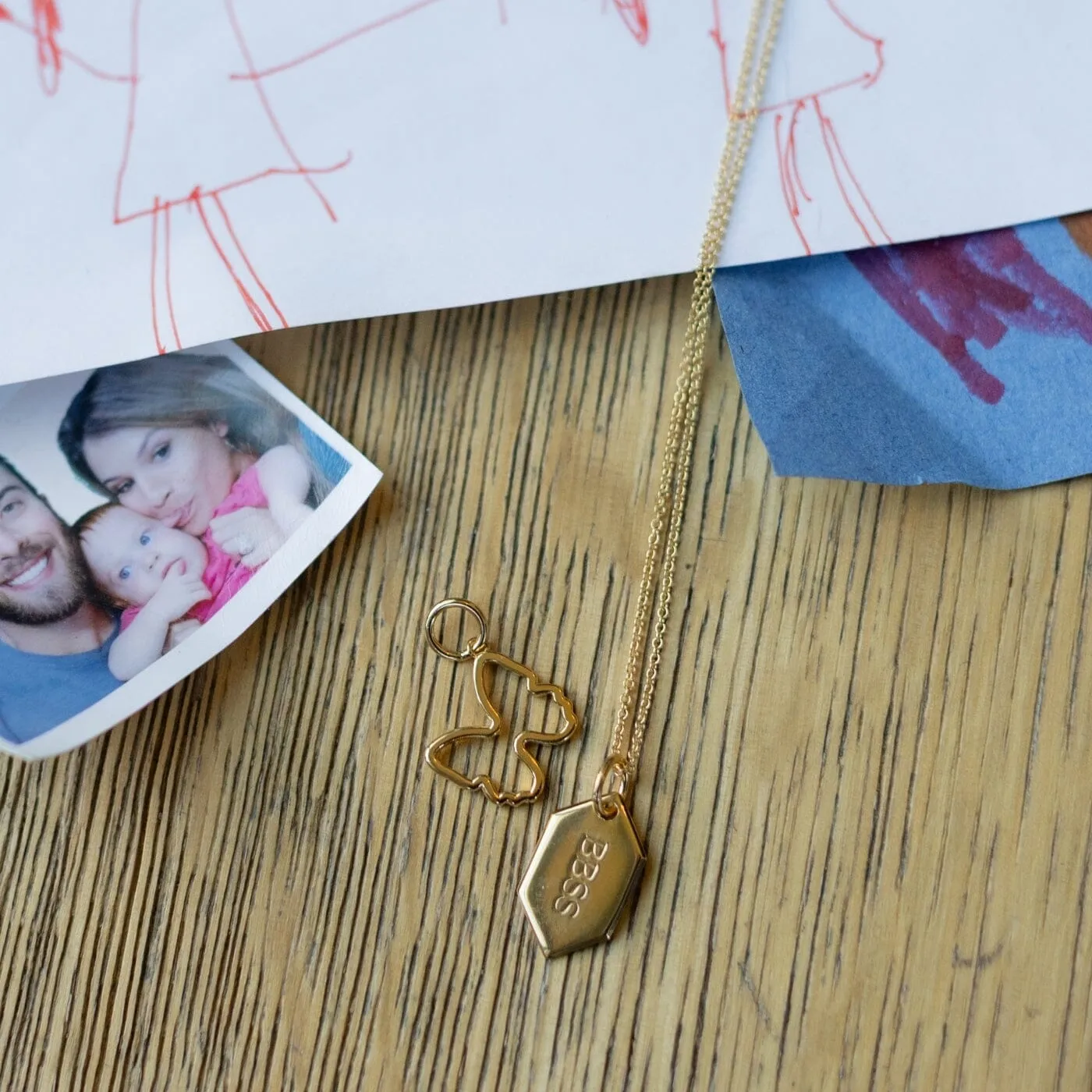 SRB Signature Tag Necklace sold by Tiny Tags product image thumbnail 5