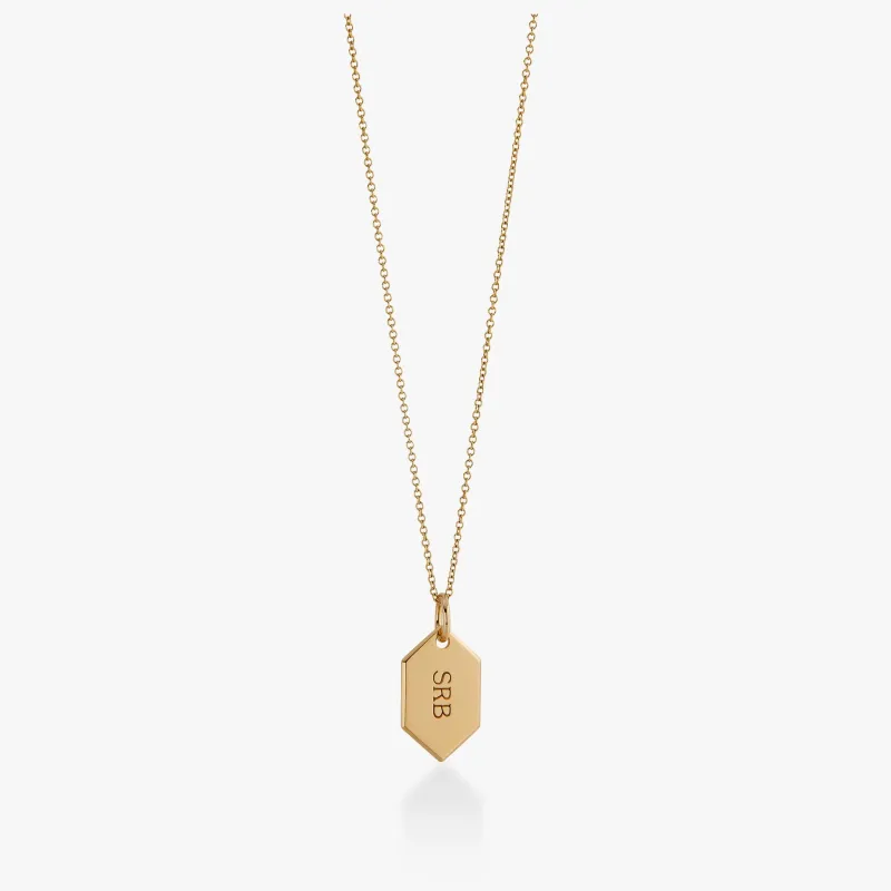 SRB Signature Tag Necklace made by Tiny Tags