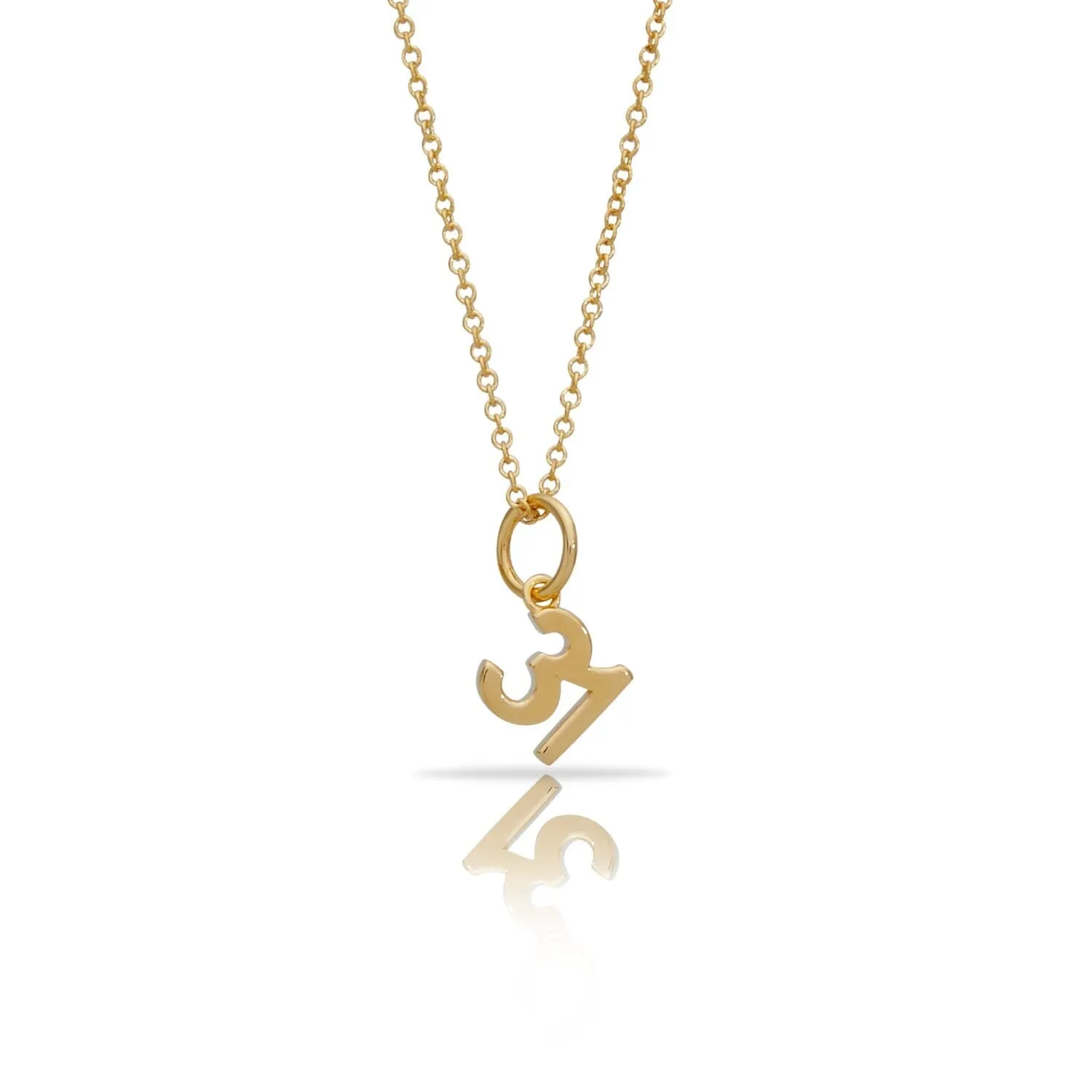 Laxachusetts Number Charm Necklace sold by Tiny Tags