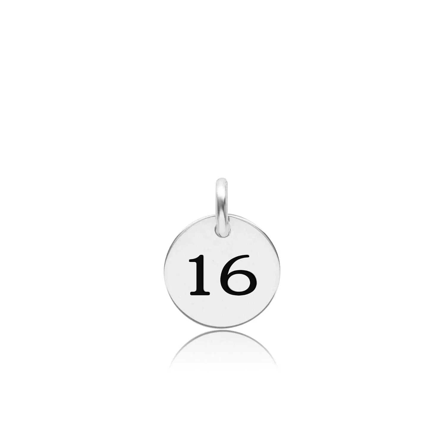 Laxachusetts Mini Circle Number Charm sold by Tiny Tags product image thumbnail 4