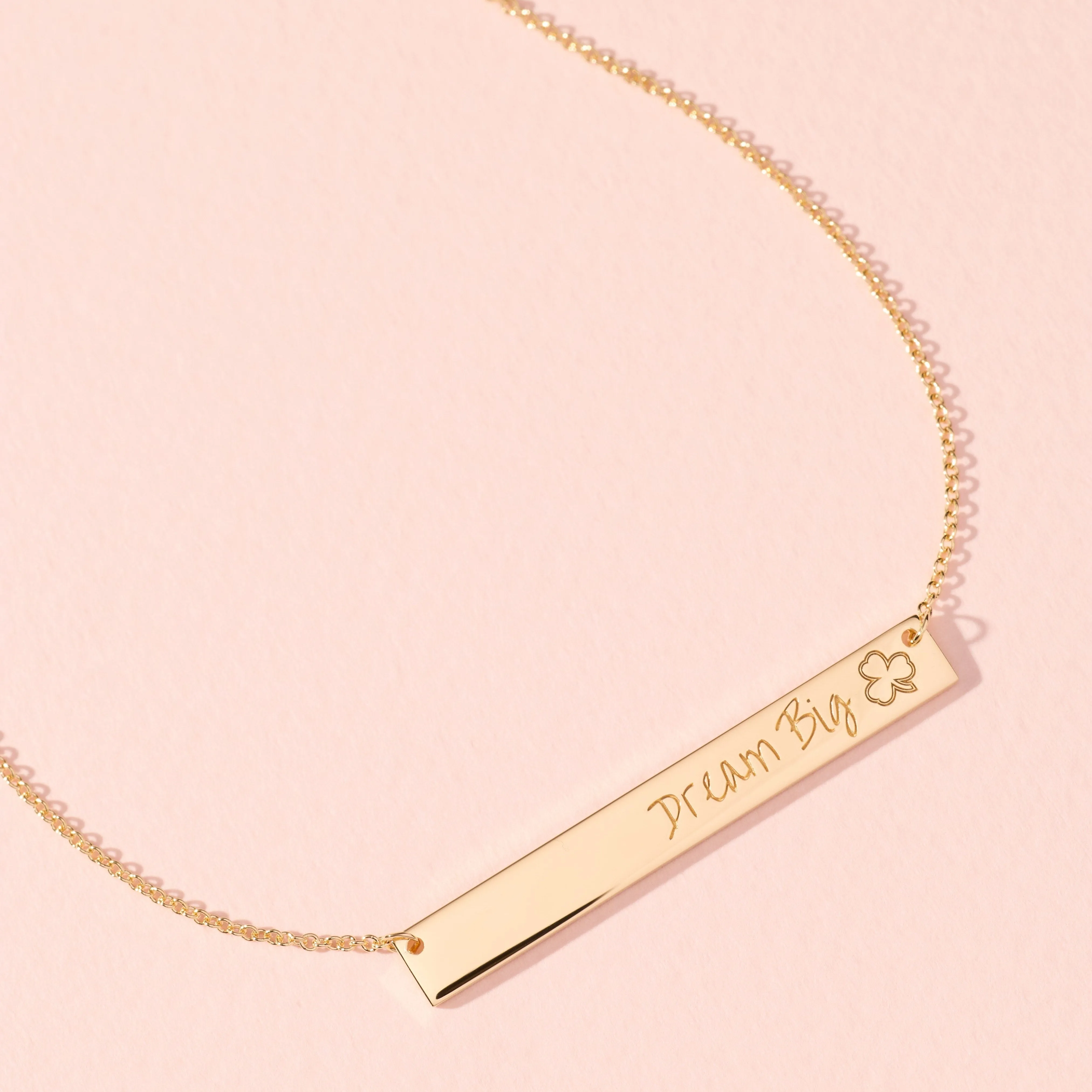 Laxachusetts Dream Big Skinny Bar Necklace sold by Tiny Tags product image thumbnail 2
