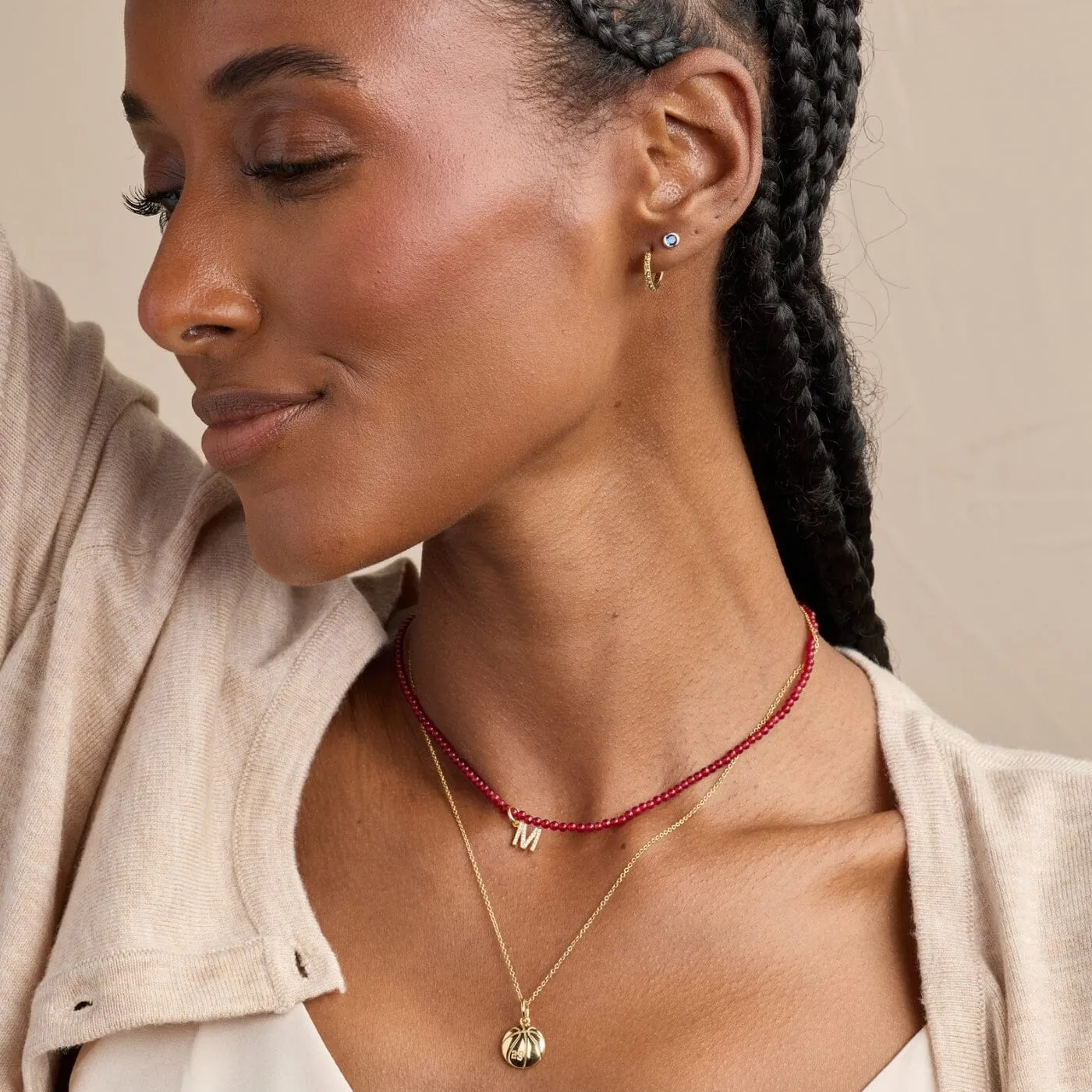 Basketball Charm Necklace sold by Tiny Tags product image thumbnail 2