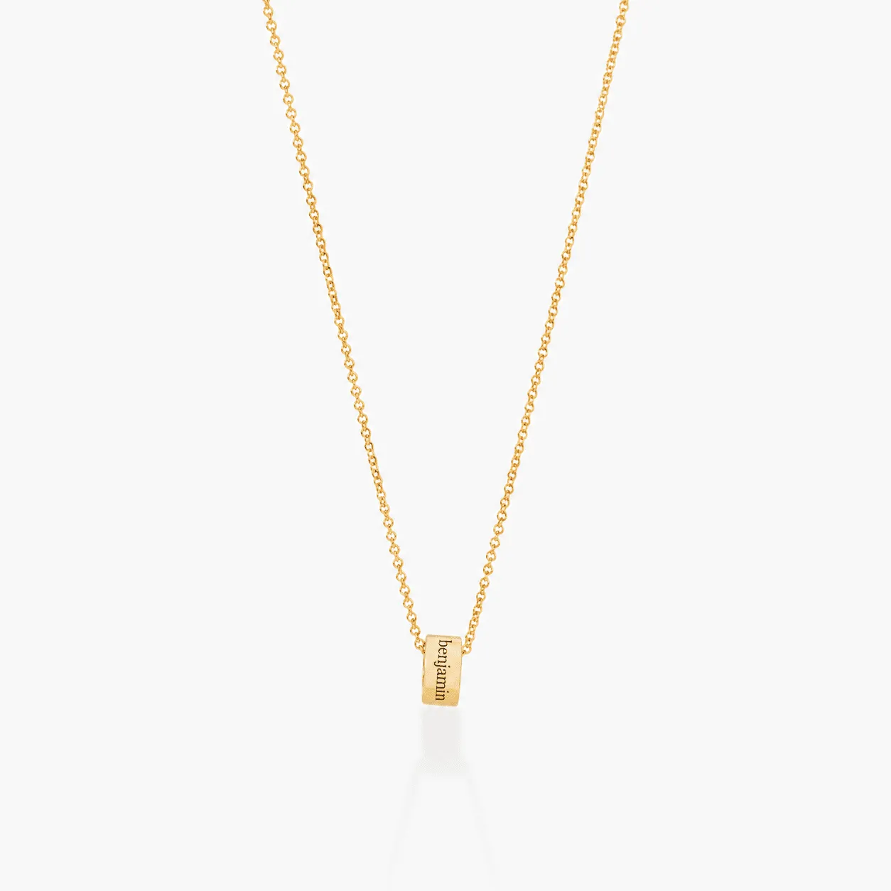 Engravable Sliding Ring Necklace sold by Tiny Tags