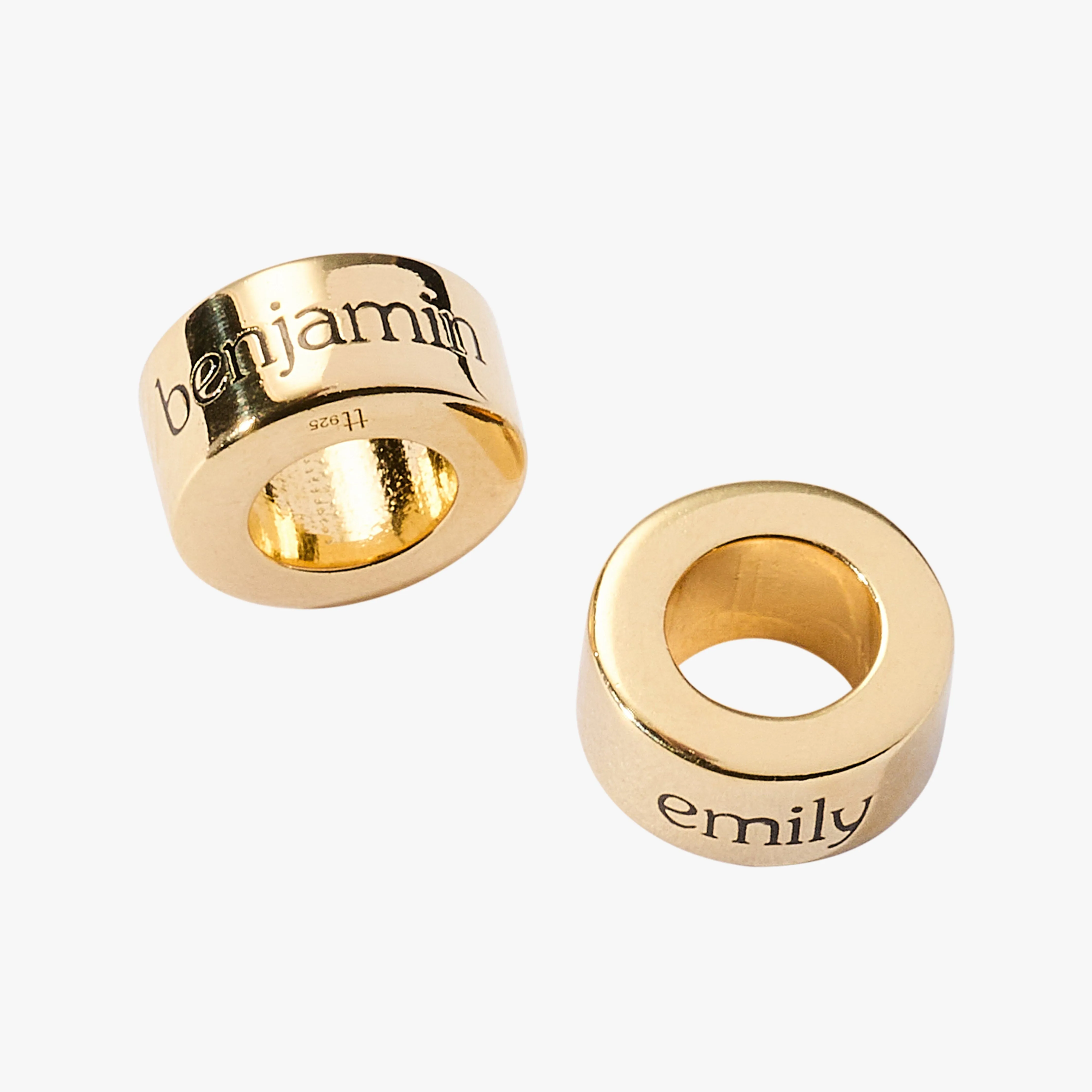 Engravable Sliding Ring Necklace sold by Tiny Tags product image thumbnail 4