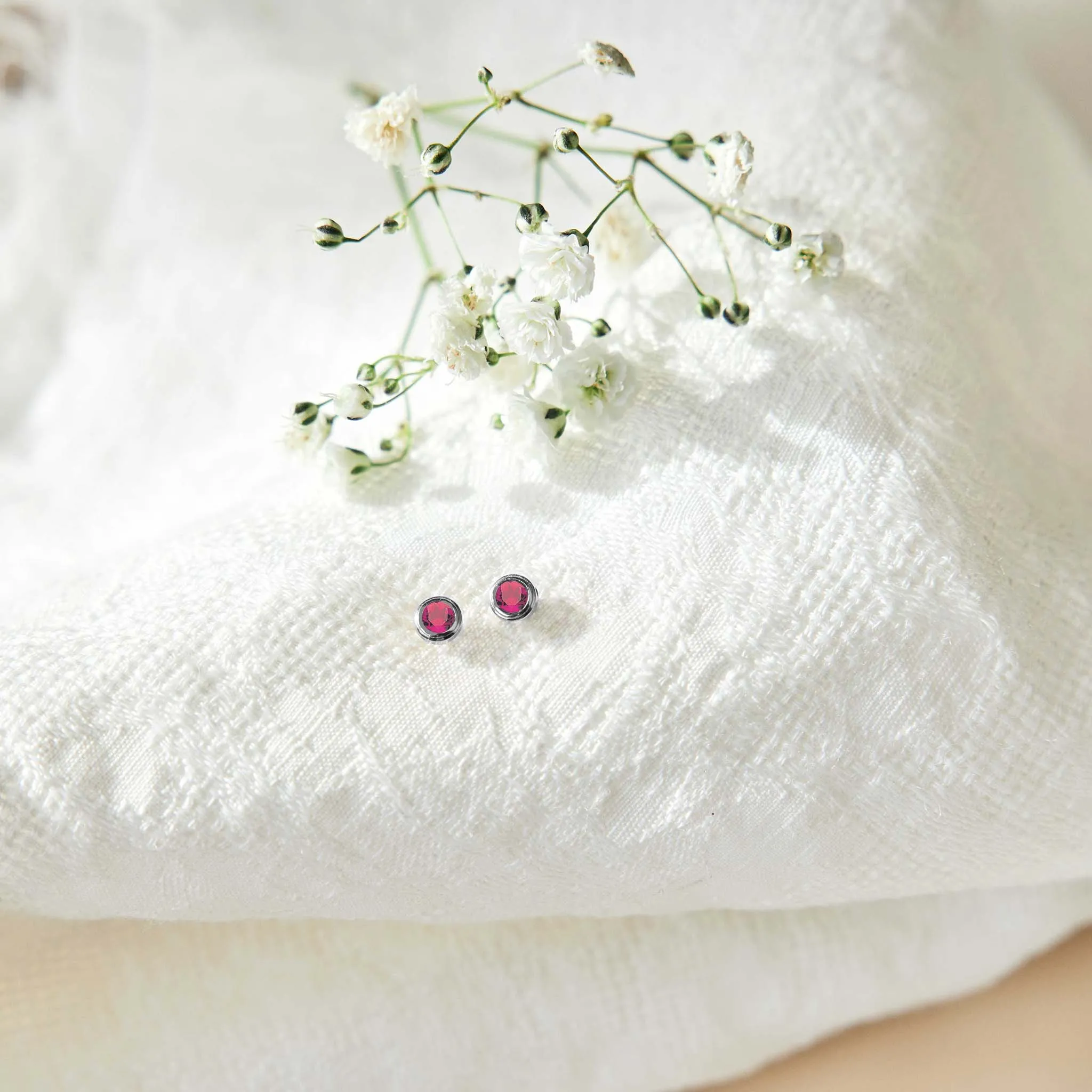 14k Gold Birthstone Stud Earring sold by Tiny Tags product image thumbnail 4