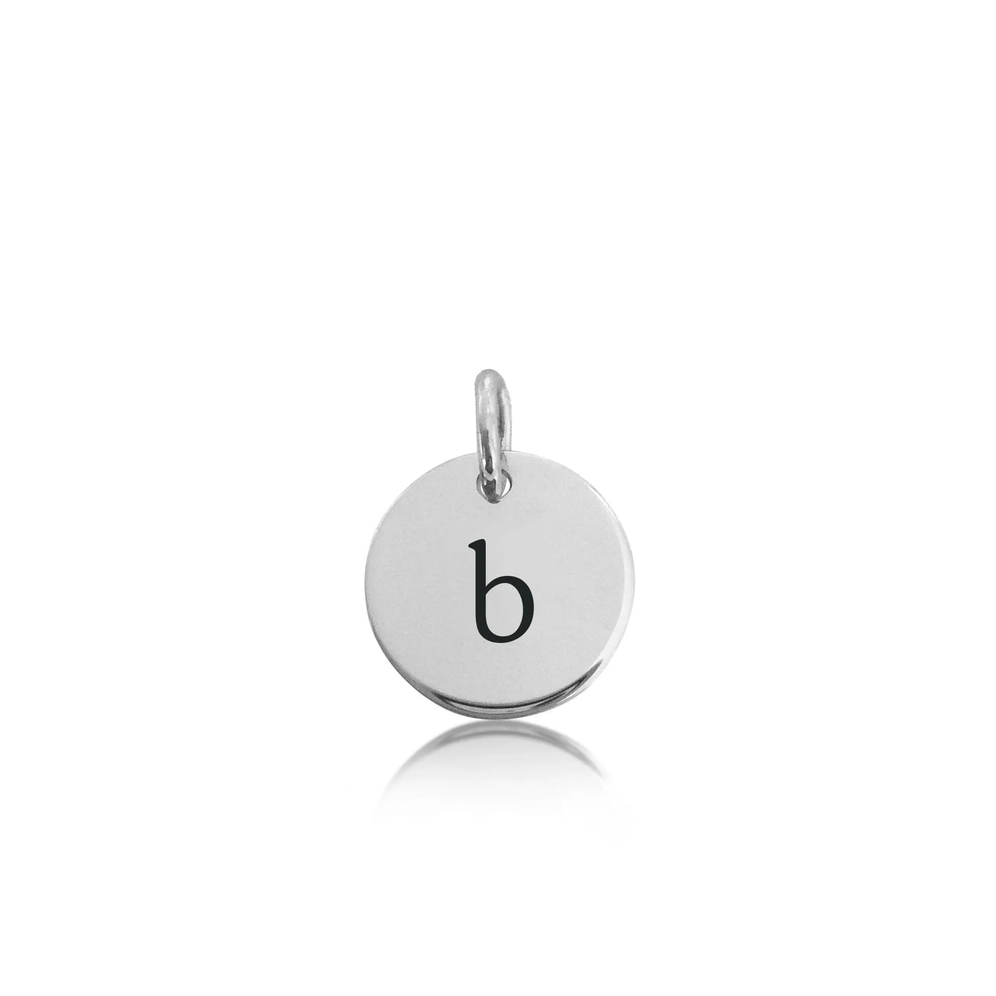 Sterling Silver Initial Circle - Lowercase sold by Tiny Tags