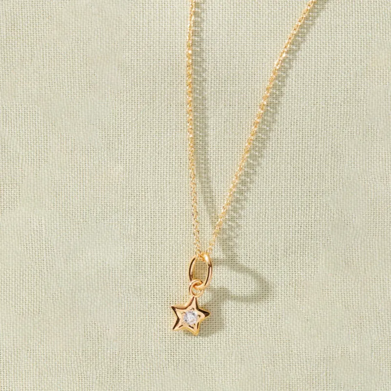 Star Mini Charm Necklace sold by Tiny Tags