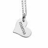 Sterling Silver Heart Mama Necklace sold by Tiny Tags