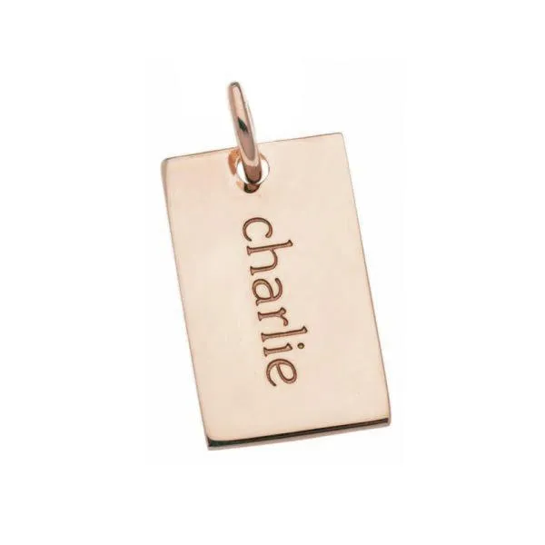 14k Gold Mini Dog Tag sold by Tiny Tags product image thumbnail 3