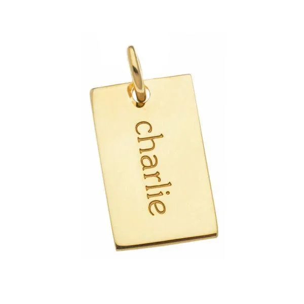 14k Gold Mini Dog Tag sold by Tiny Tags product image thumbnail 5