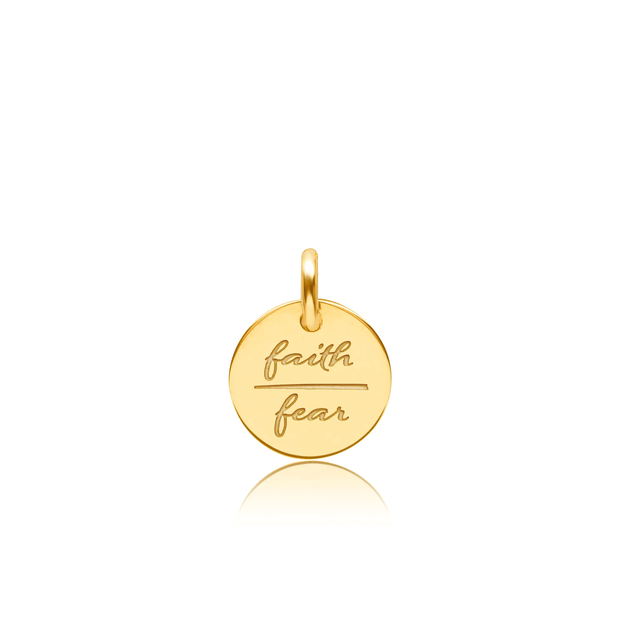 Faith Over Fear Circle sold by Tiny Tags