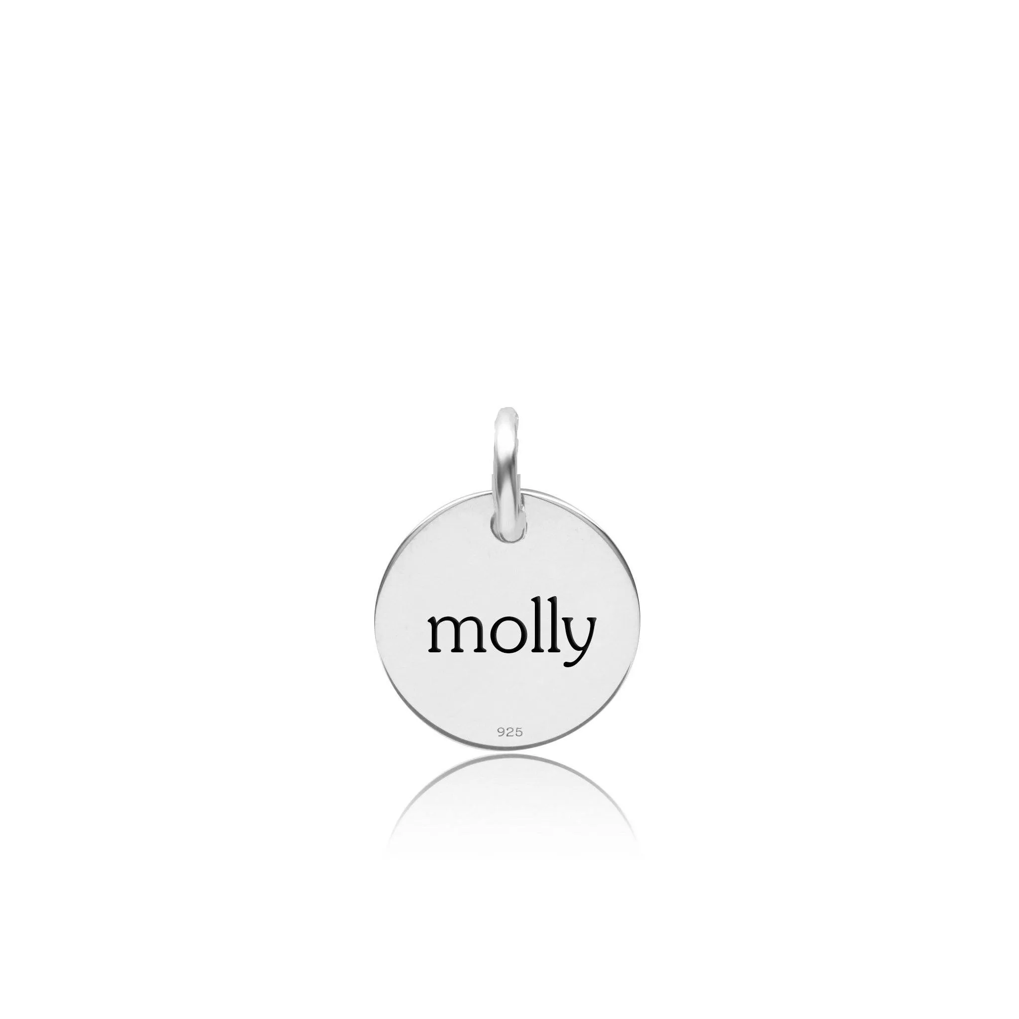 Sterling Silver Engravable Paw Print Necklace sold by Tiny Tags product image thumbnail 5