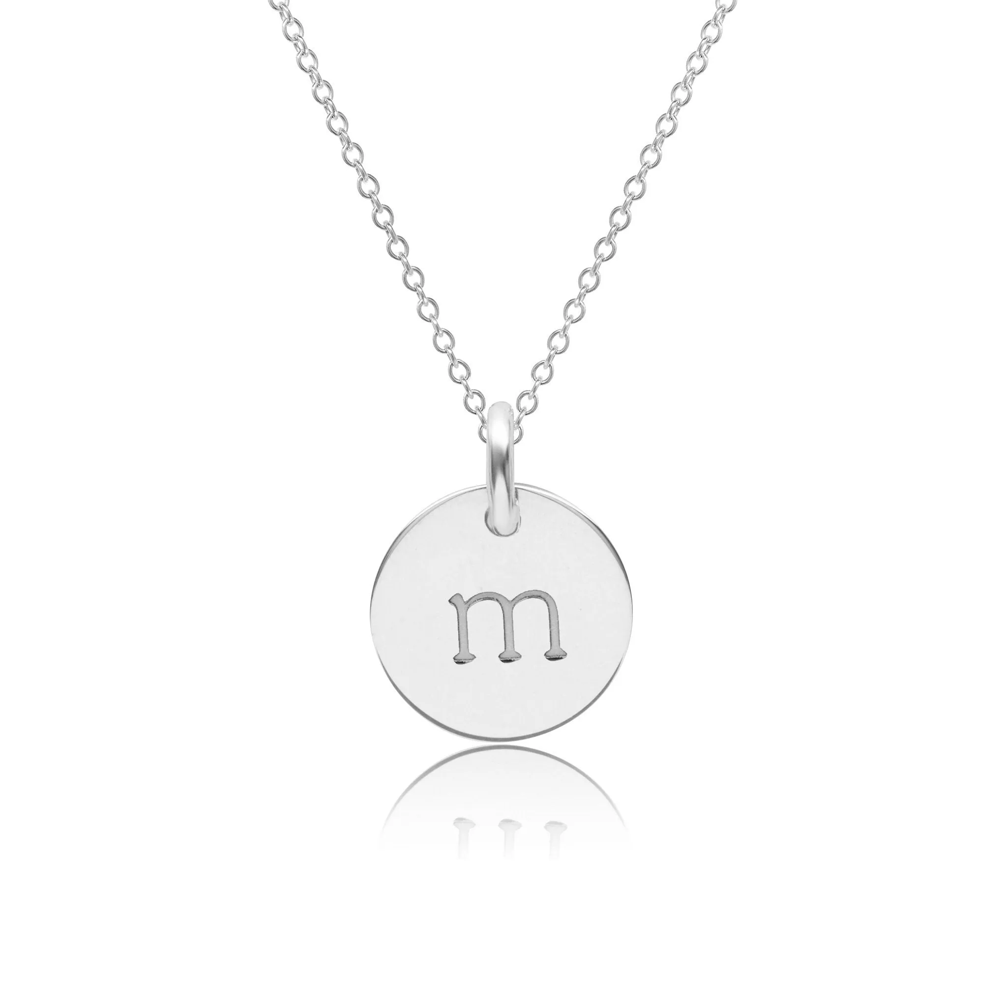 14k Gold Initial Circle Necklace - Lowercase sold by Tiny Tags product image thumbnail 4