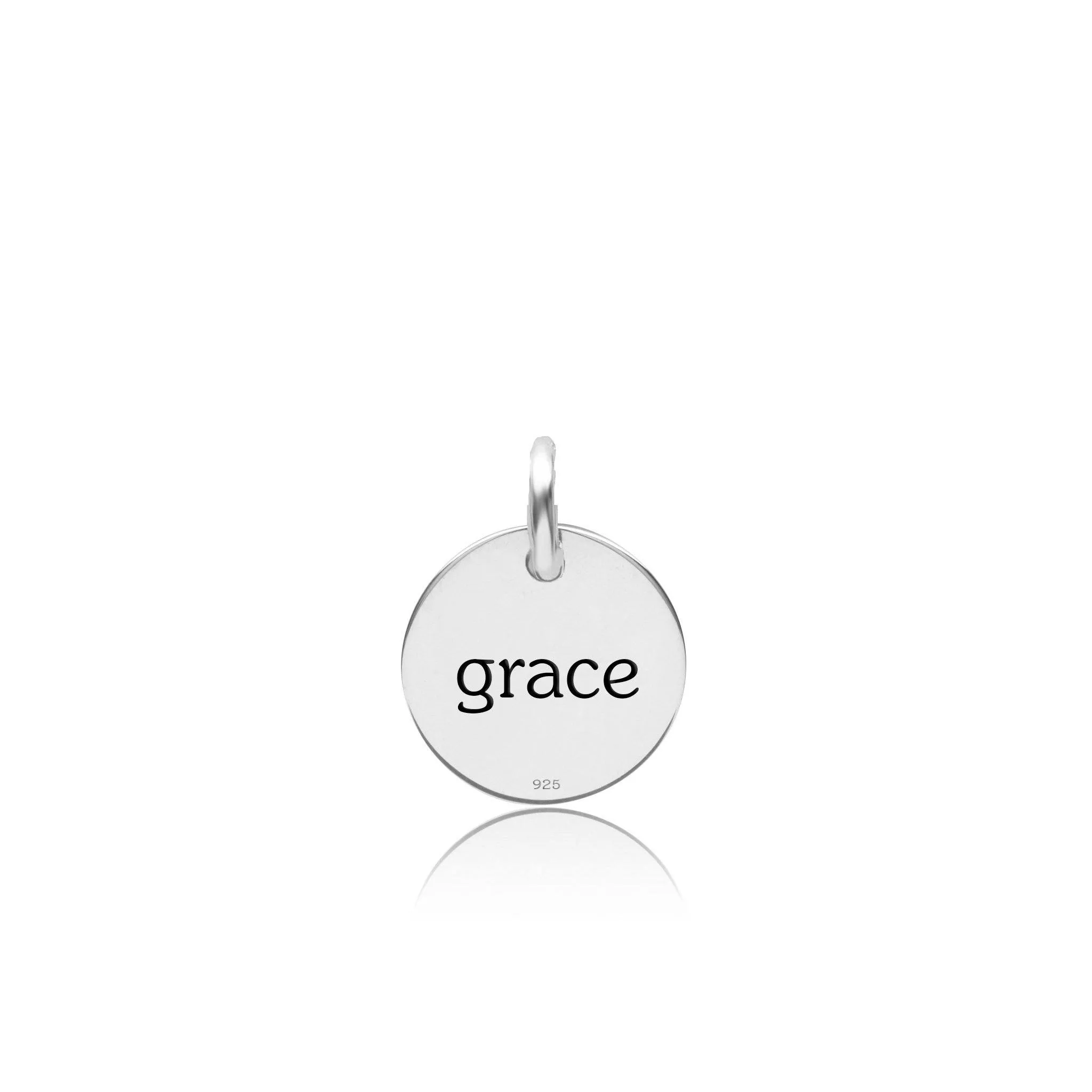 Sterling Silver Engravable Rainbow Circle Tag sold by Tiny Tags product image thumbnail 2