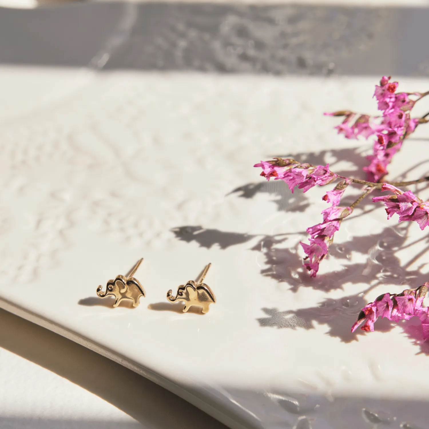 Elephant Stud Earrings sold by Tiny Tags