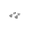 Pavé Heart Stud Earrings sold by Tiny Tags