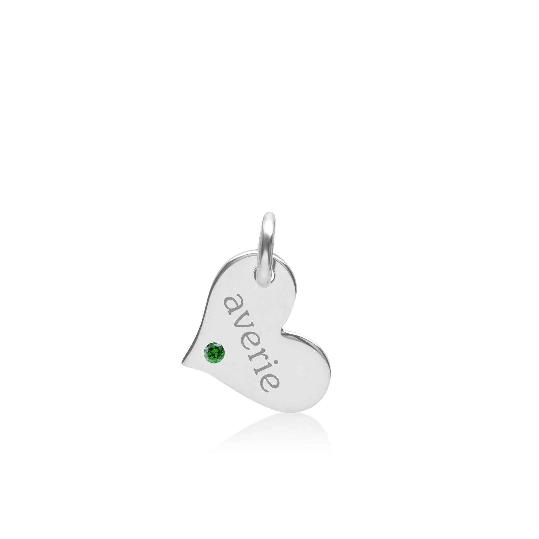 14k Gold Heart with Birthstone sold by Tiny Tags product image thumbnail 4