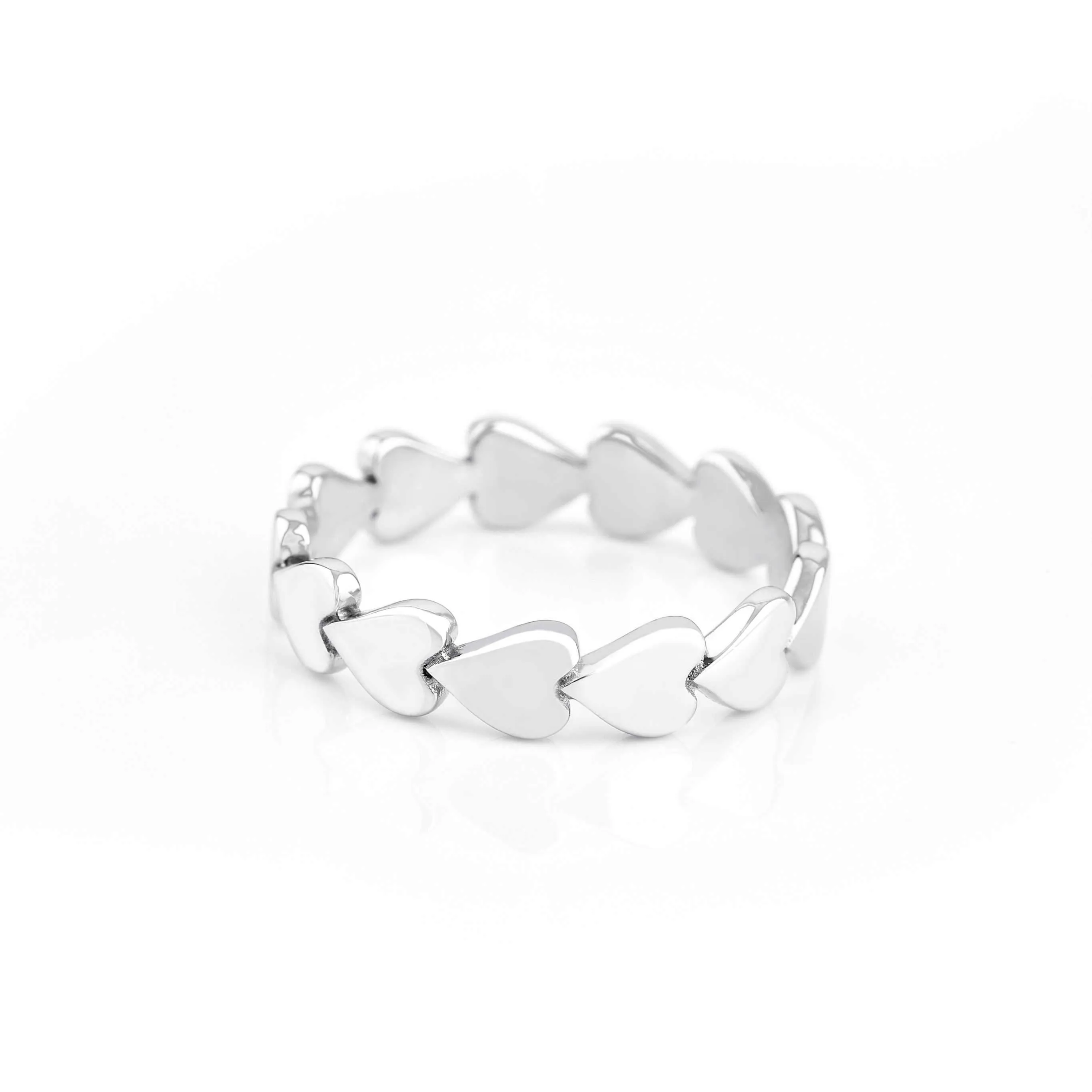 14k Gold Heart Band sold by Tiny Tags product image thumbnail 4