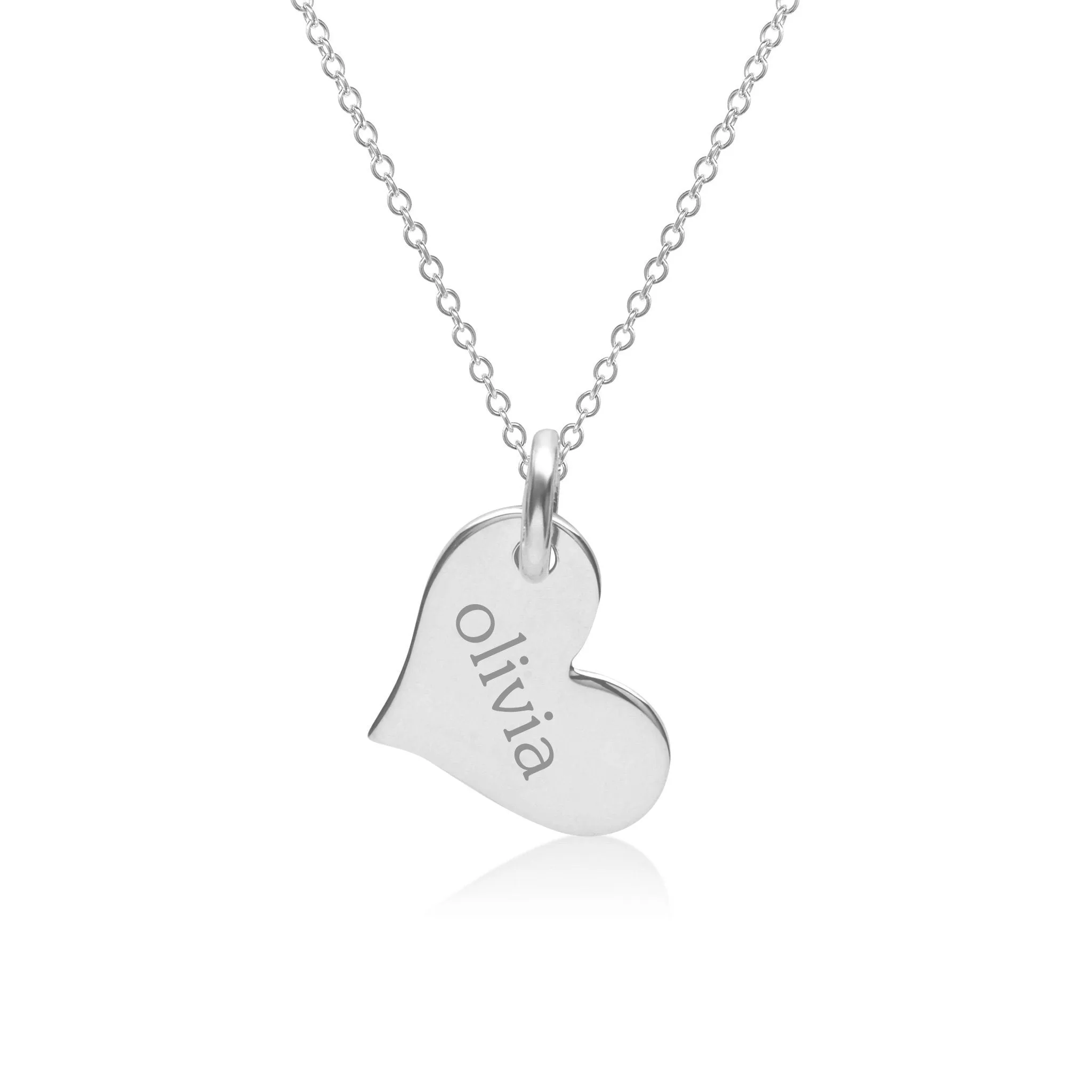 14k Gold Heart Necklace sold by Tiny Tags product image thumbnail 4