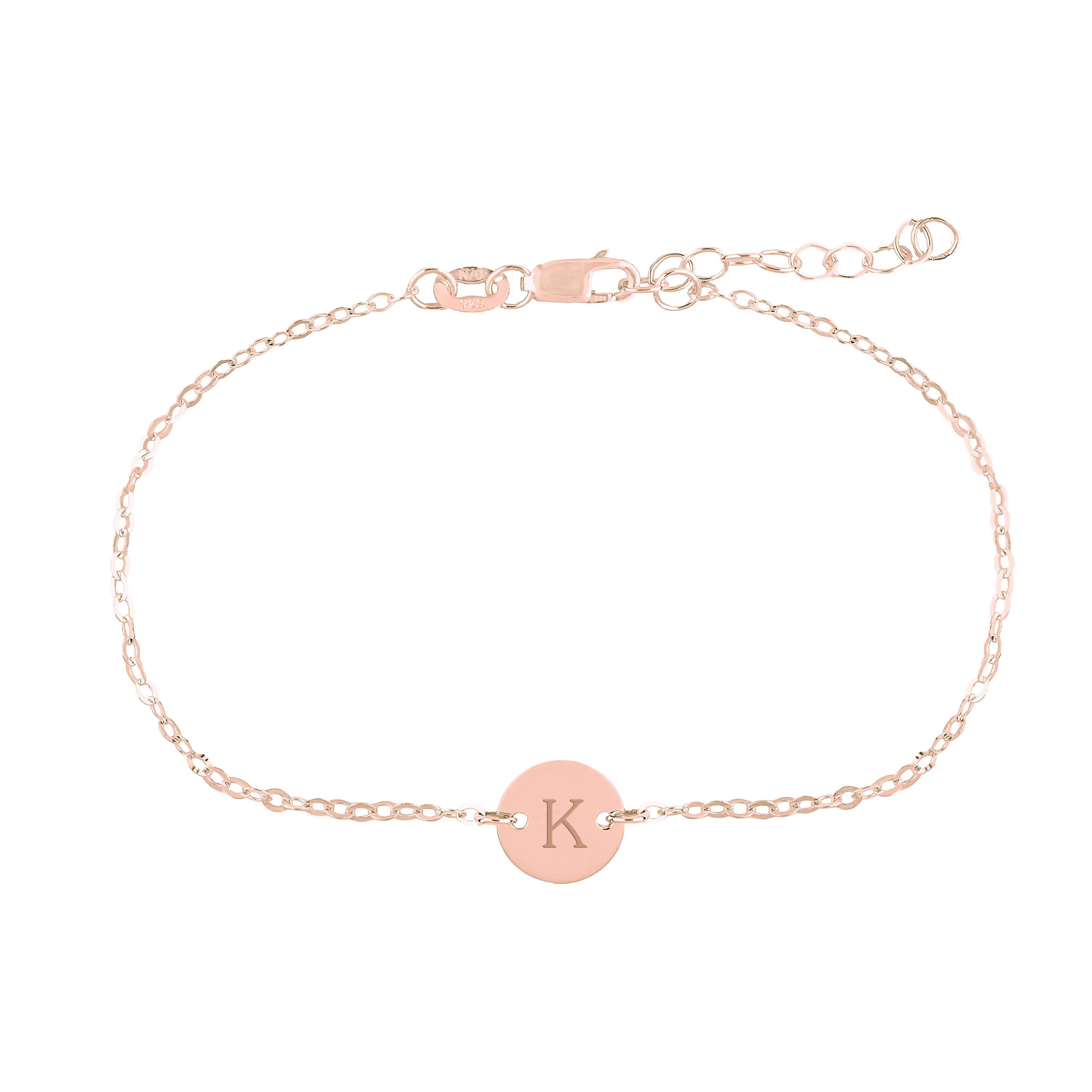 14k Gold Initial Chain Bracelet sold by Tiny Tags product image thumbnail 3