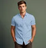 Pure Cotton - Short Sleeve- Blue Blossom sold by Airthreads