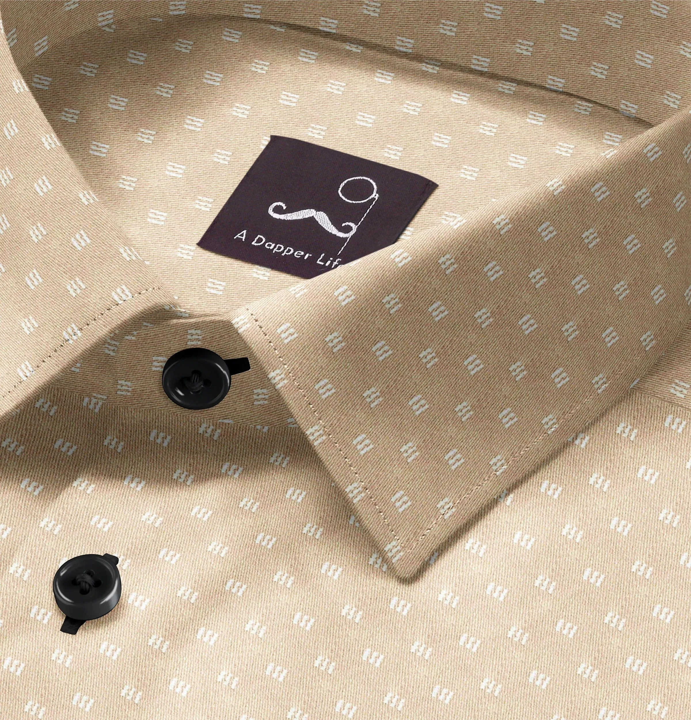 Pure Cotton - Long Sleeve - Light Mustard Tally Marks sold by Airthreads product image thumbnail 2