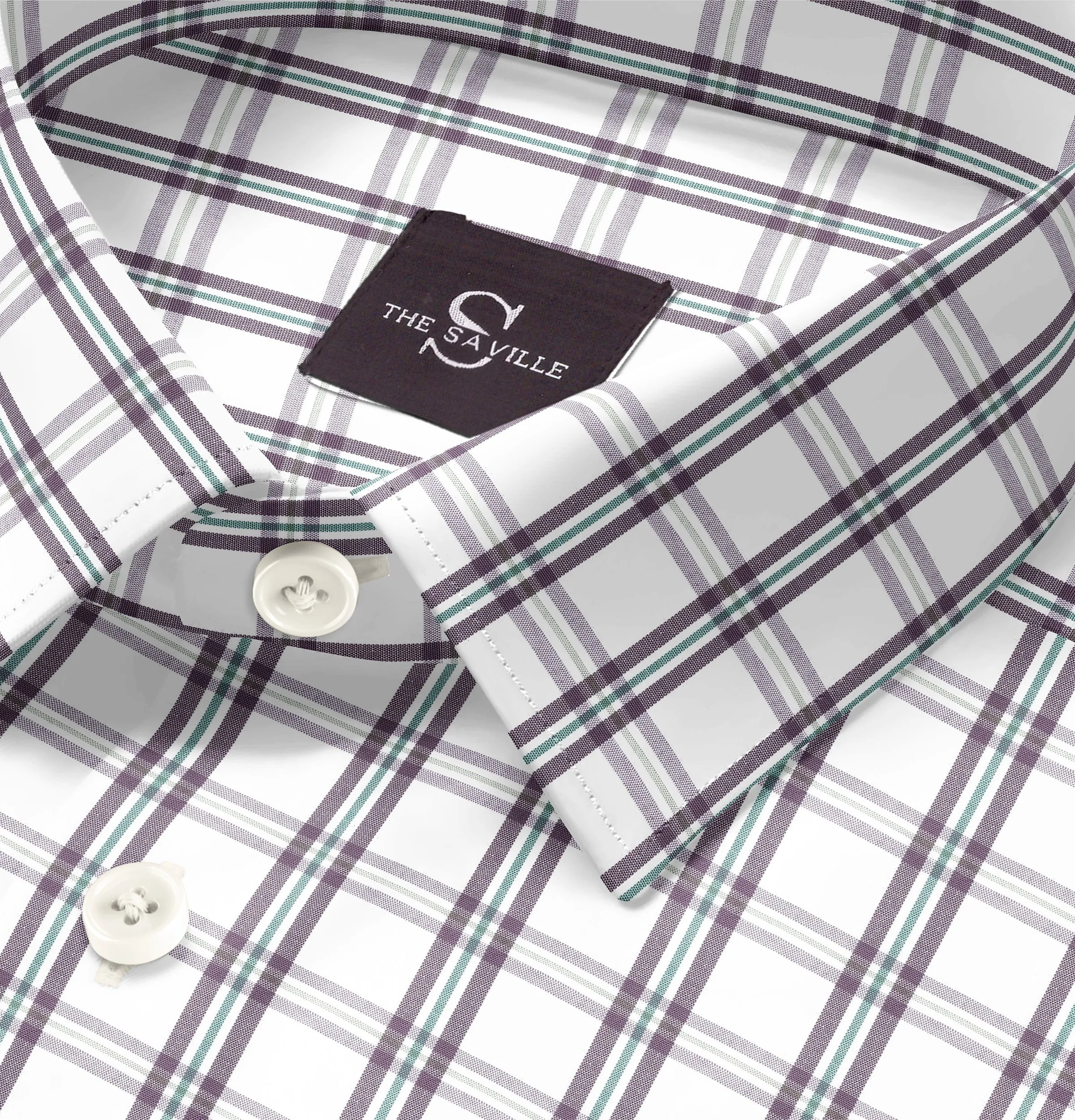 Wrinkle-free Brown and Green Checks - Long Sleeve sold by Airthreads product image thumbnail 2