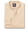 Pure Linen - Band Collar - Peach sold by Airthreads